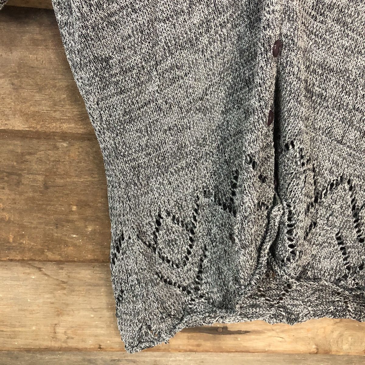 Homespun Knitwear Target crochet grey cardigan knitwear #7122 Size S / US 4 / IT 40 - 6 Thumbnail