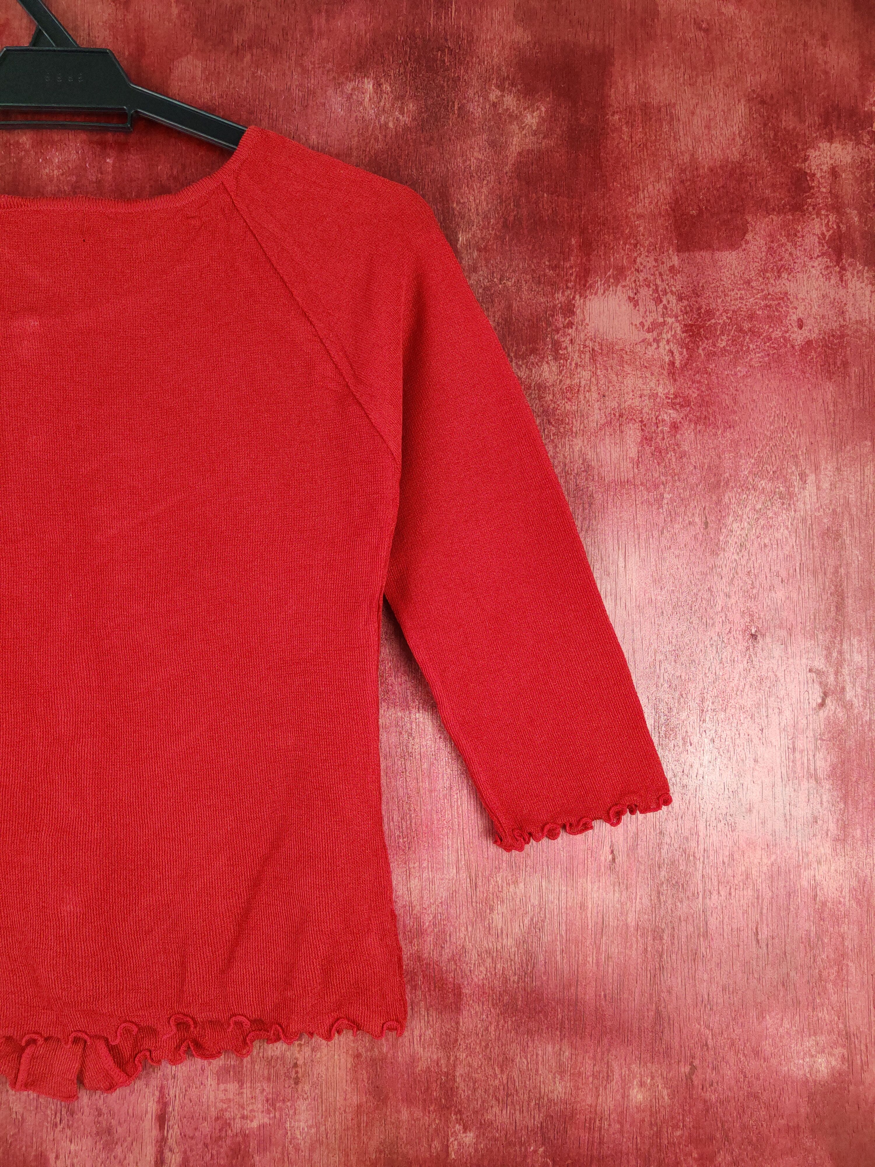 Japanese Brand Collection Prestige Red Cardigan #S858 Size XS / US 0-2 / IT 36-38 - 9 Thumbnail