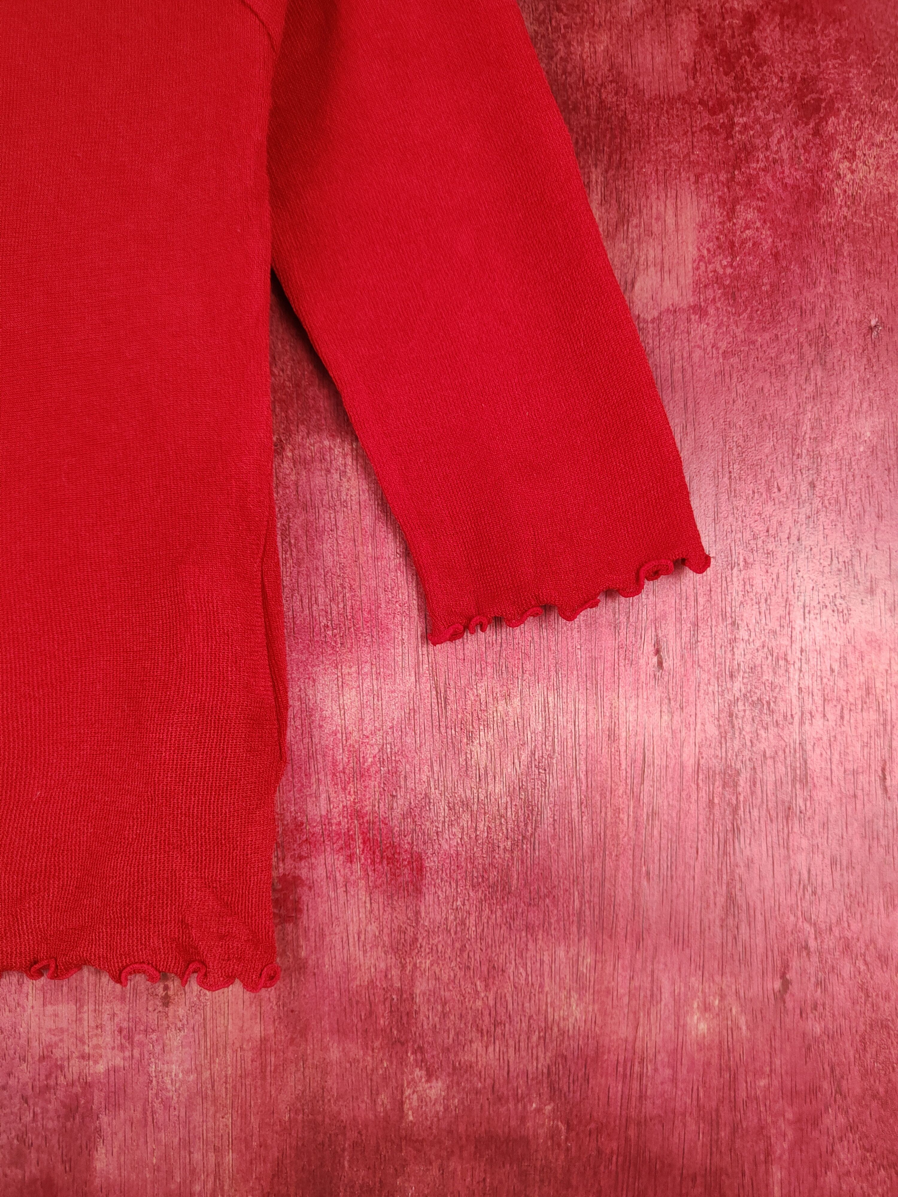 Japanese Brand Collection Prestige Red Cardigan #S858 Size XS / US 0-2 / IT 36-38 - 6 Thumbnail