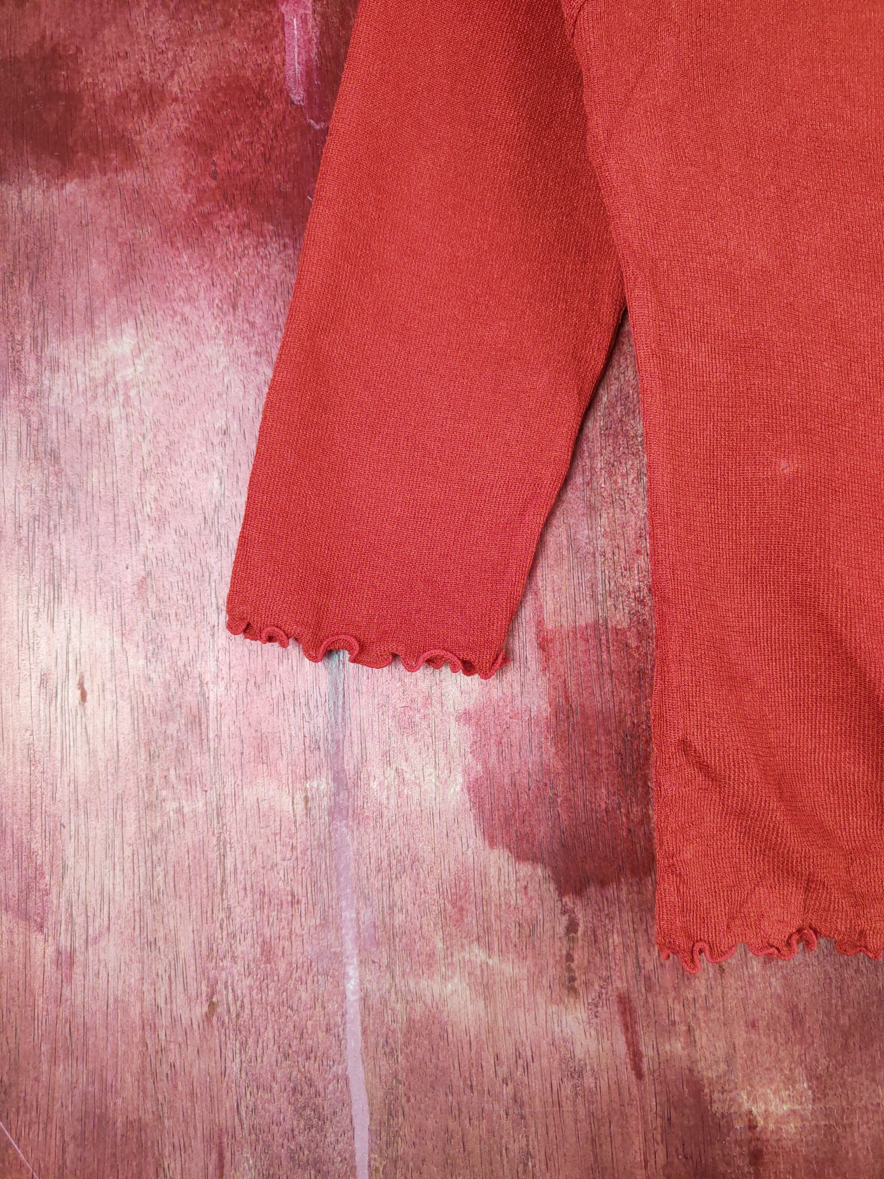 Japanese Brand Collection Prestige Red Cardigan #S858 Size XS / US 0-2 / IT 36-38 - 4 Thumbnail