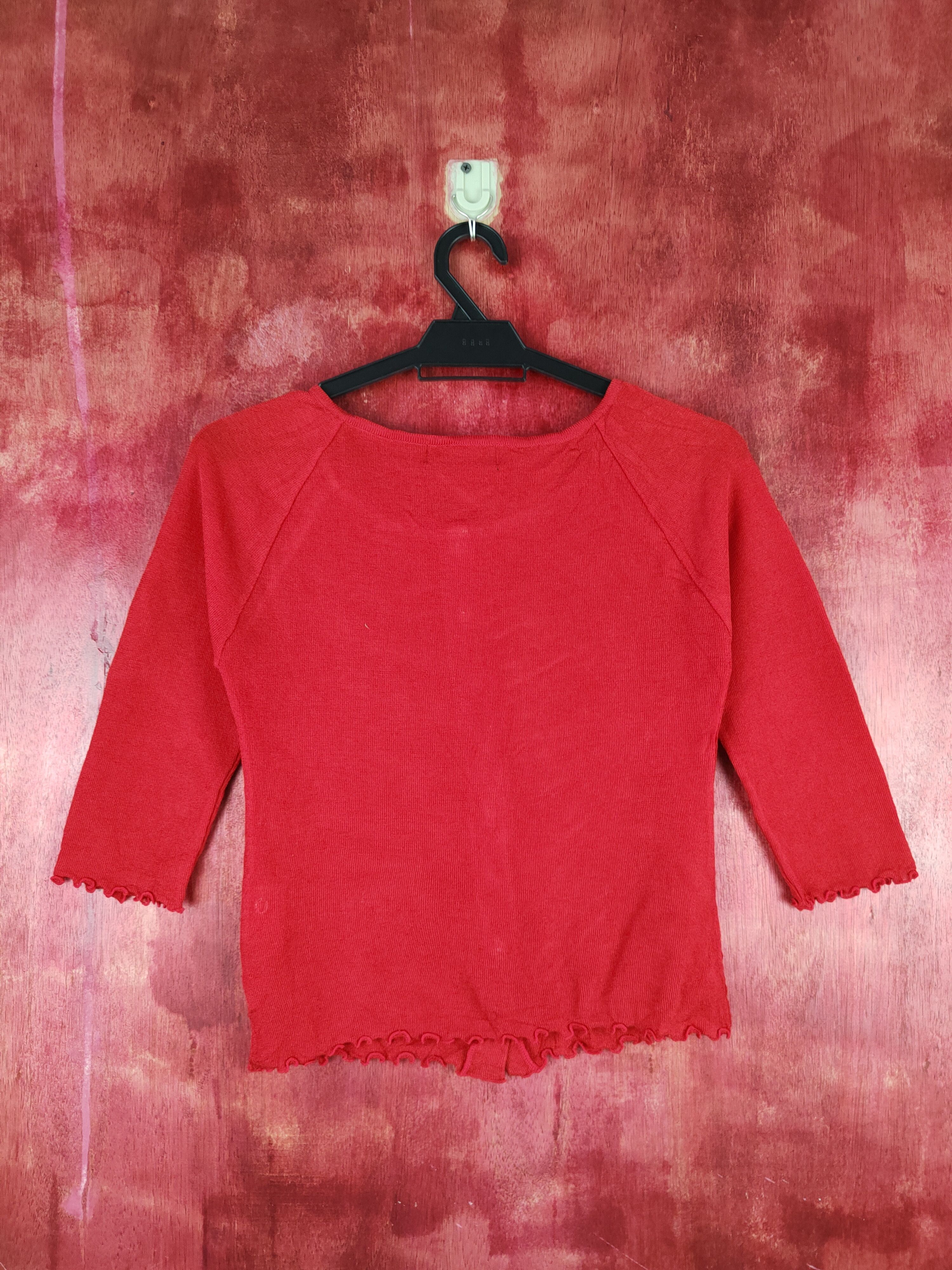 Japanese Brand Collection Prestige Red Cardigan #S858 Size XS / US 0-2 / IT 36-38 - 7 Thumbnail