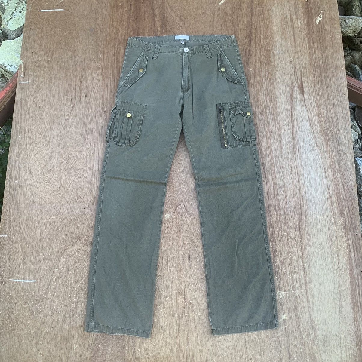 Image of Biker Jeans x Joes Cargo Send Offers Multipocket Trousers Japanese Vintage Cargo in Antelope (Size 