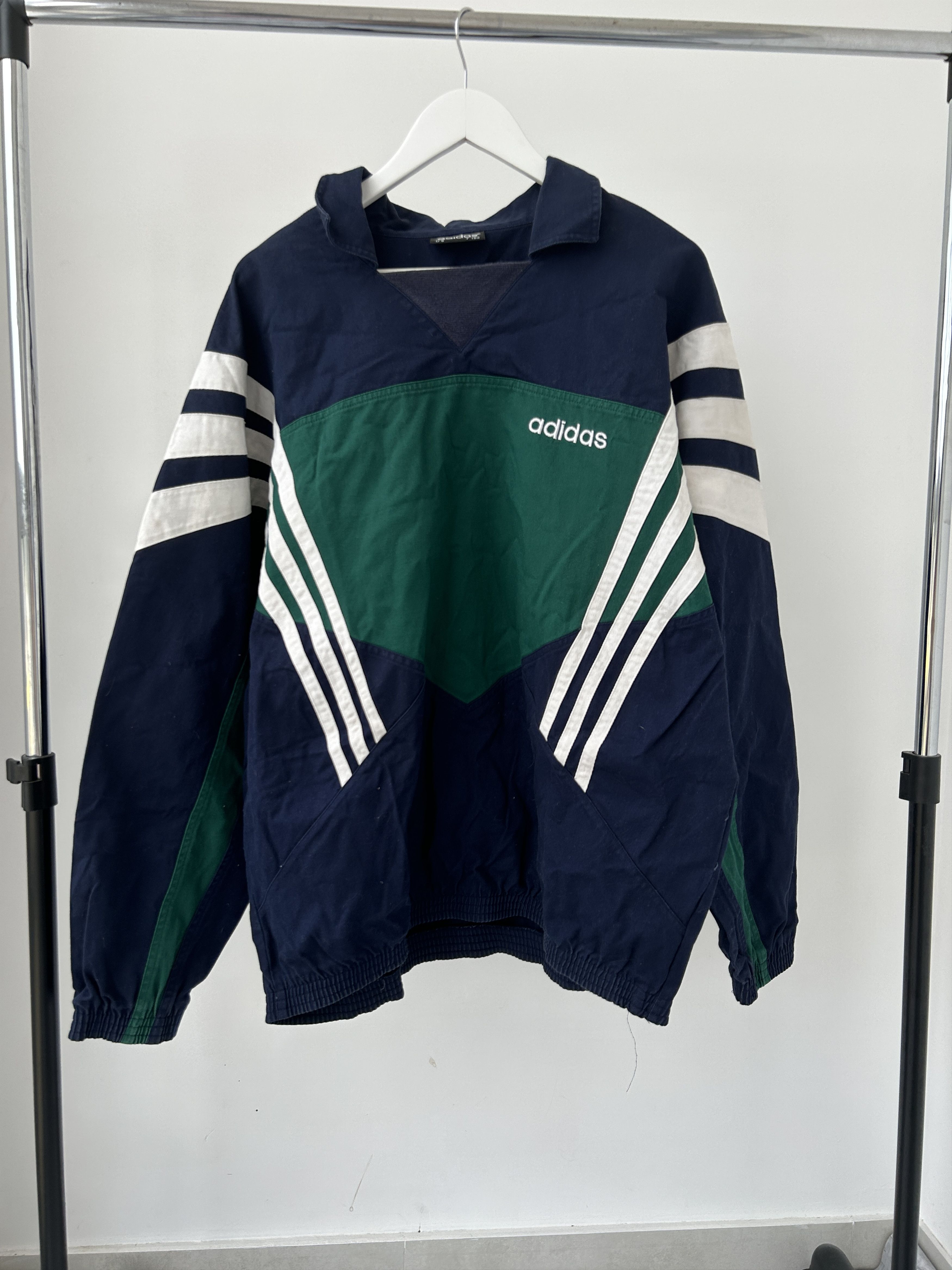 Adidas Vintage Adidas Big Logo Hooodie 90s Y2K Streetwear Size US L / EU 52-54 / 3 - 1 Thumbnail
