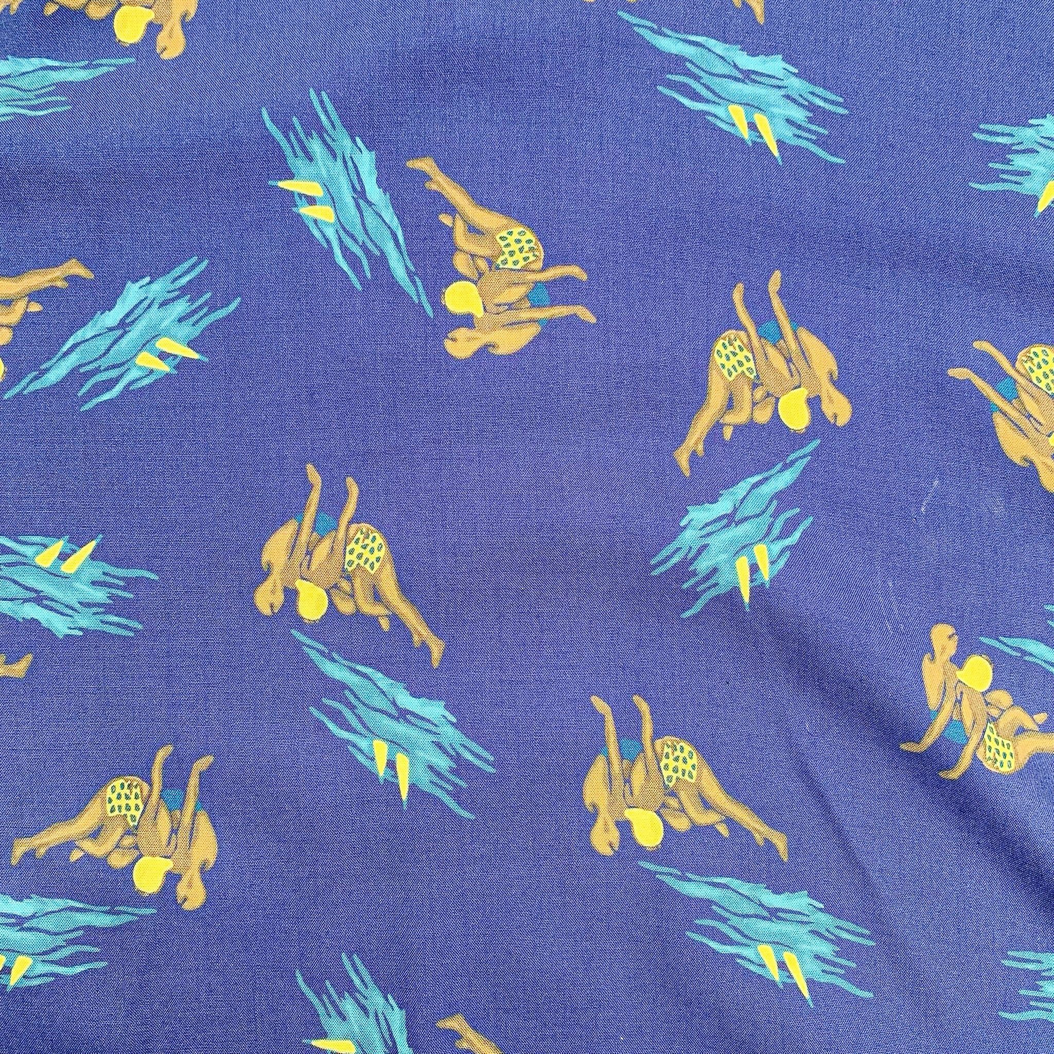 Drake's Drake's Blue Beach Bathers Print Camp Collar Holiday Shirt Size US XS / EU 42 / 0 - 2 Thumbnail