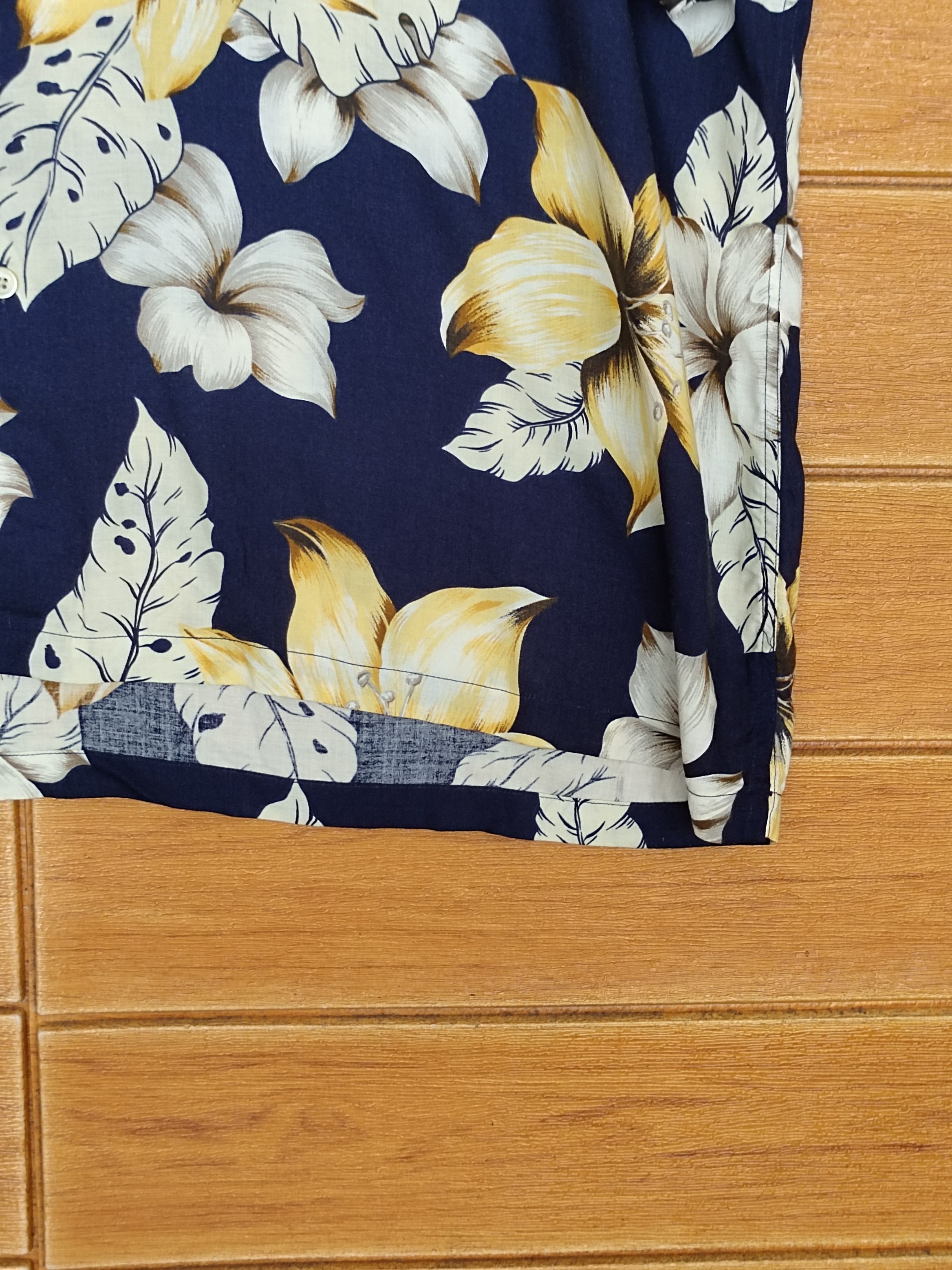 Nautica Vintage 90s Nautica leaf Motive Rayon Oversize Hawaiian Size US XL / EU 56 / 4 - 6 Thumbnail