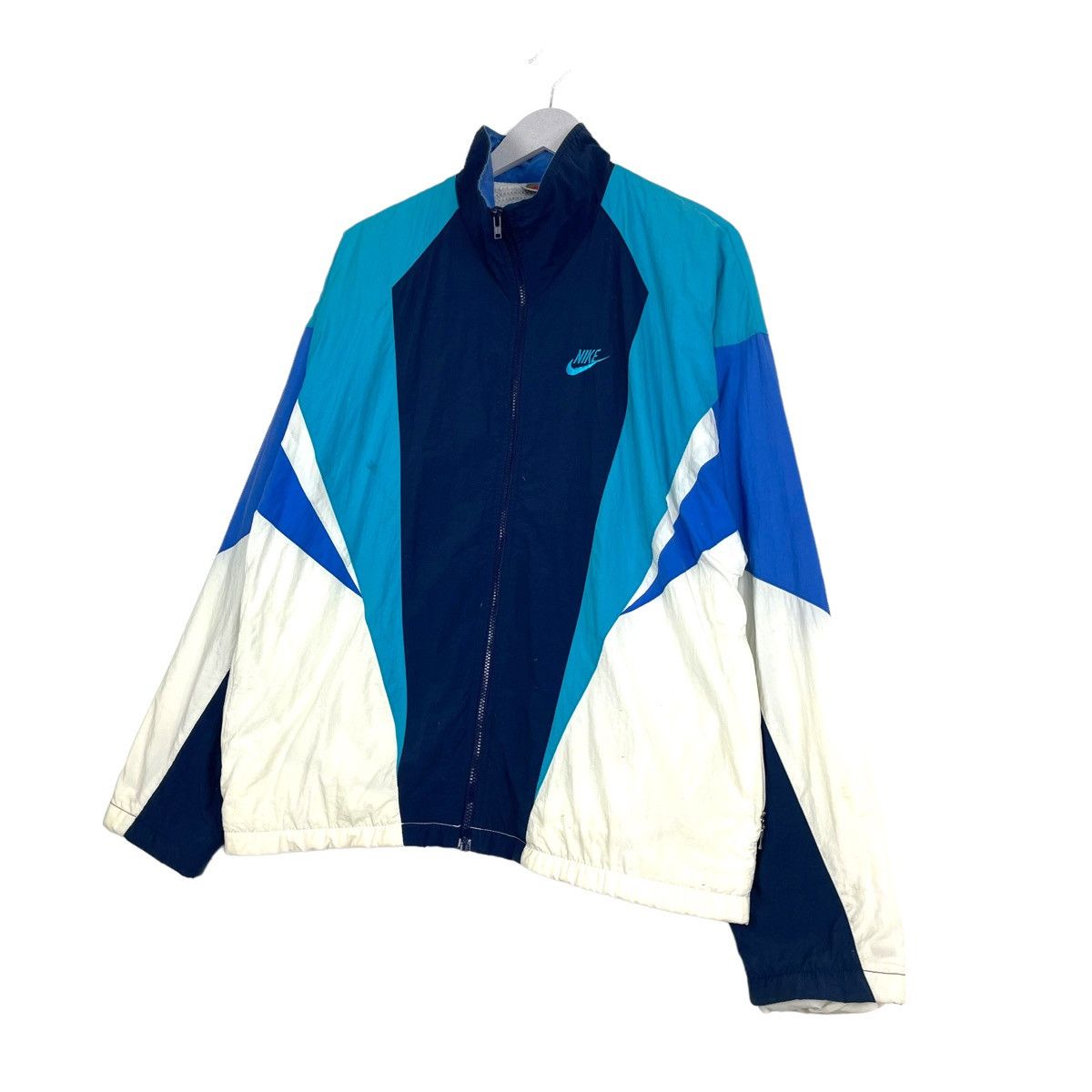 Nike × Vintage 💥90s NIKE SPORTWEAR ZIPPER WINDBREAKER JACKET Size US M / EU 48-50 / 2 - 2 Thumbnail