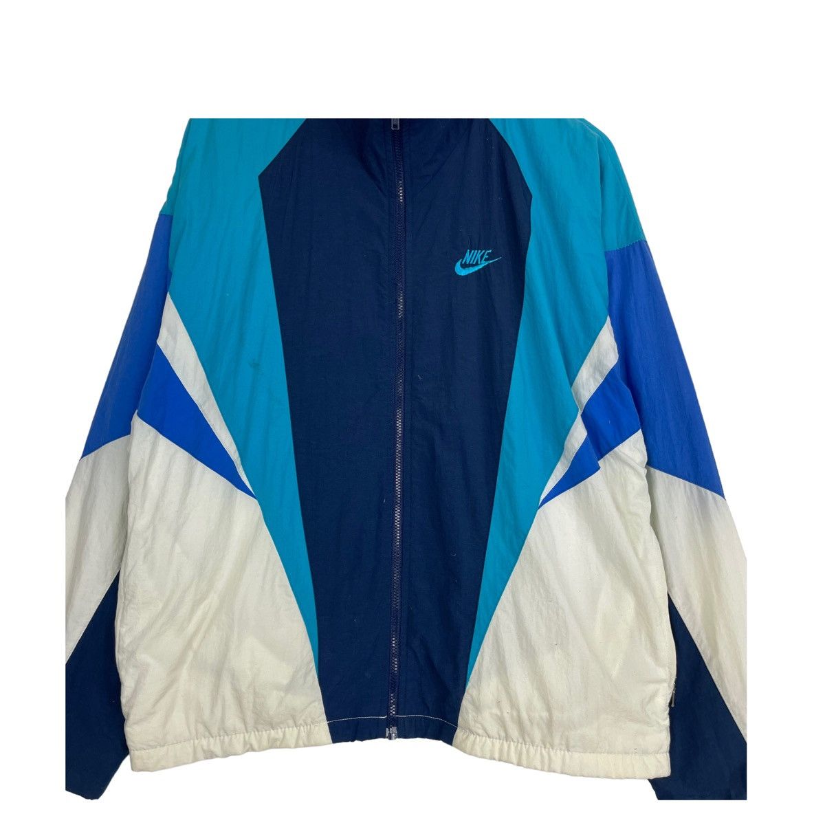 Nike × Vintage 💥90s NIKE SPORTWEAR ZIPPER WINDBREAKER JACKET Size US M / EU 48-50 / 2 - 6 Thumbnail