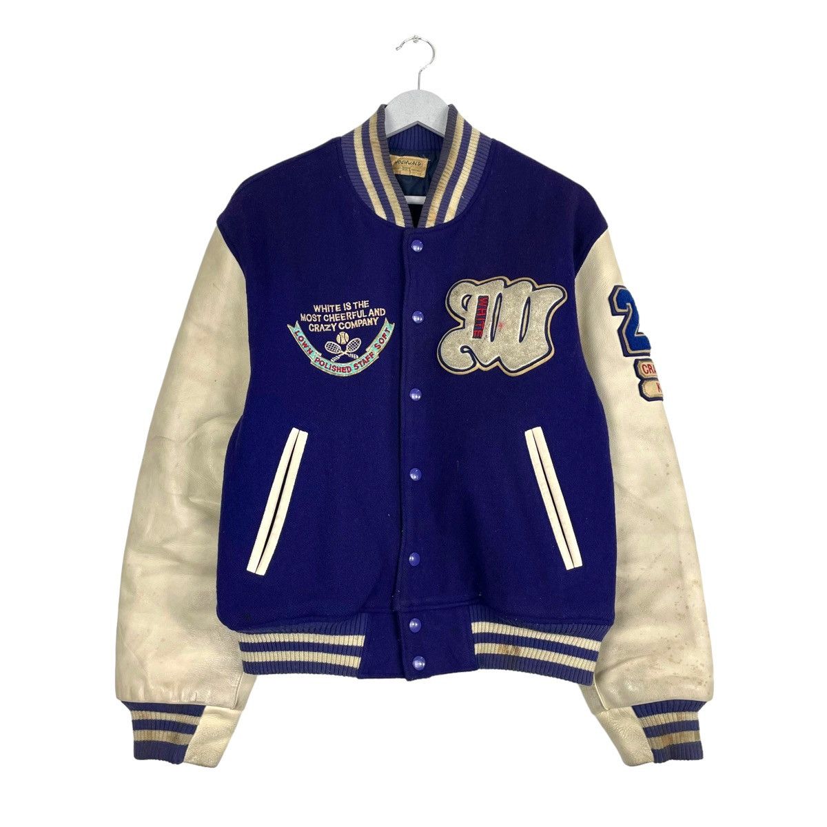 Japanese Brand 💥80s HOCHWALD TENNIS CLUB YOKOHAMA VARSITY JACKET Size US M / EU 48-50 / 2 - 1 Thumbnail