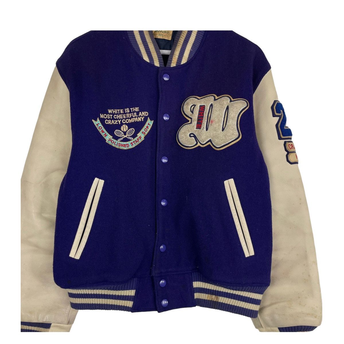 Japanese Brand 💥80s HOCHWALD TENNIS CLUB YOKOHAMA VARSITY JACKET Size US M / EU 48-50 / 2 - 5 Thumbnail