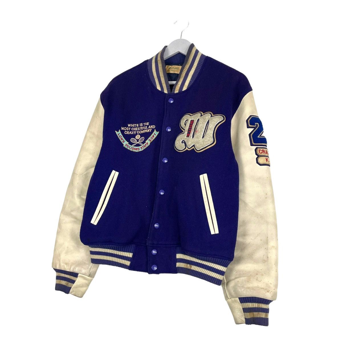 Japanese Brand 💥80s HOCHWALD TENNIS CLUB YOKOHAMA VARSITY JACKET Size US M / EU 48-50 / 2 - 2 Thumbnail