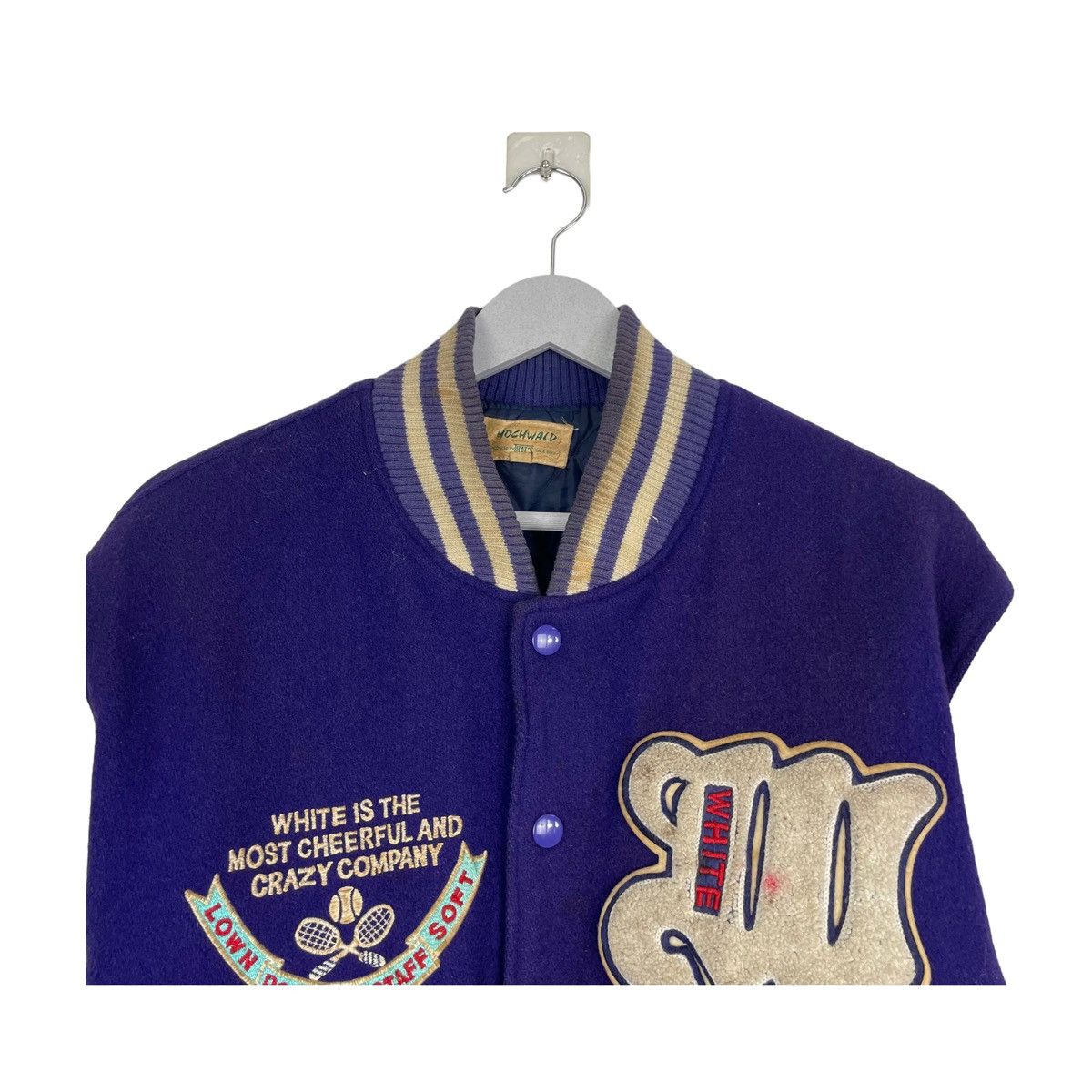 Japanese Brand 💥80s HOCHWALD TENNIS CLUB YOKOHAMA VARSITY JACKET Size US M / EU 48-50 / 2 - 4 Thumbnail