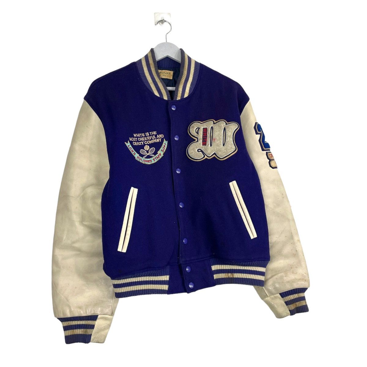 Japanese Brand 💥80s HOCHWALD TENNIS CLUB YOKOHAMA VARSITY JACKET Size US M / EU 48-50 / 2 - 3 Thumbnail