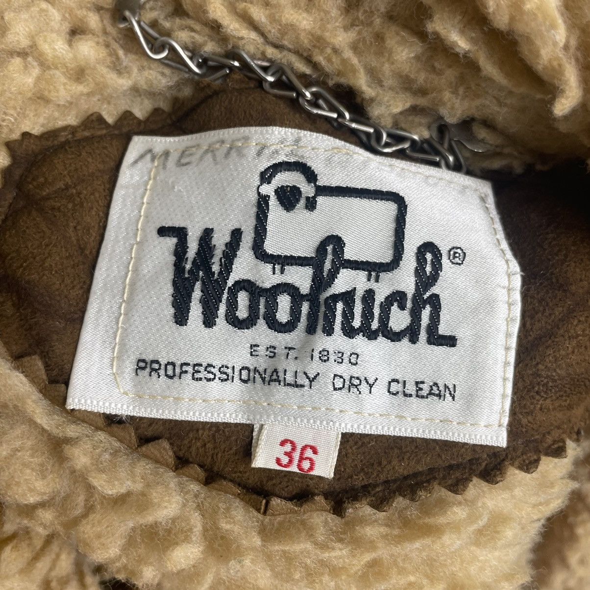 Woolrich Woolen Mills 💥VINTAGE WOOLRICH SHERPA BUTTON COAT JACKET Size US M / EU 48-50 / 2 - 11 Thumbnail