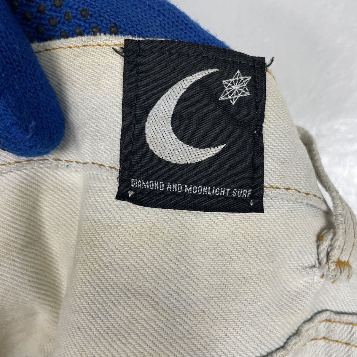 Japanese Brand × Levi's Vintage Clothing 💥 LEVIS X DIAMOND MOONLIGHT SURF CUSTOM PRINTED JEAN Size US 34 / EU 50 - 13 Thumbnail