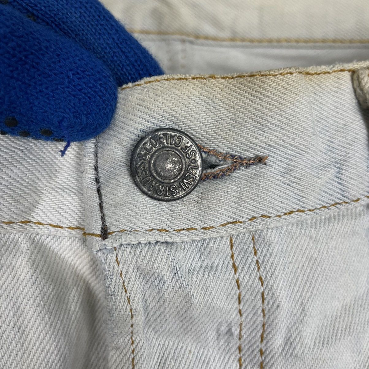 Japanese Brand × Levi's Vintage Clothing 💥 LEVIS X DIAMOND MOONLIGHT SURF CUSTOM PRINTED JEAN Size US 34 / EU 50 - 11 Thumbnail