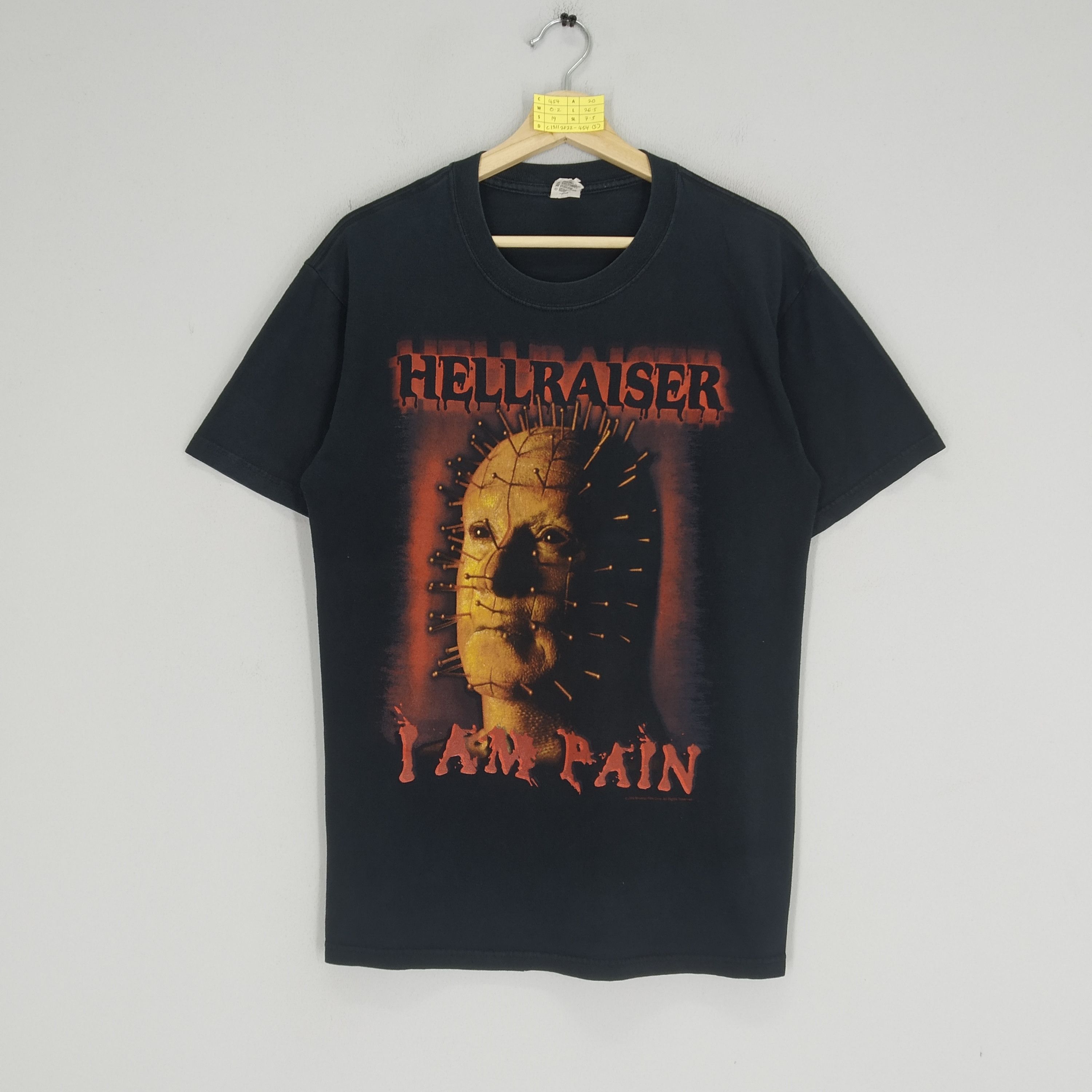 Expert Horror Vintage Hellraiser I am Pain Horror/Mystery Movie Promo Tee Size US M / EU 48-50 / 2 - 1 Thumbnail