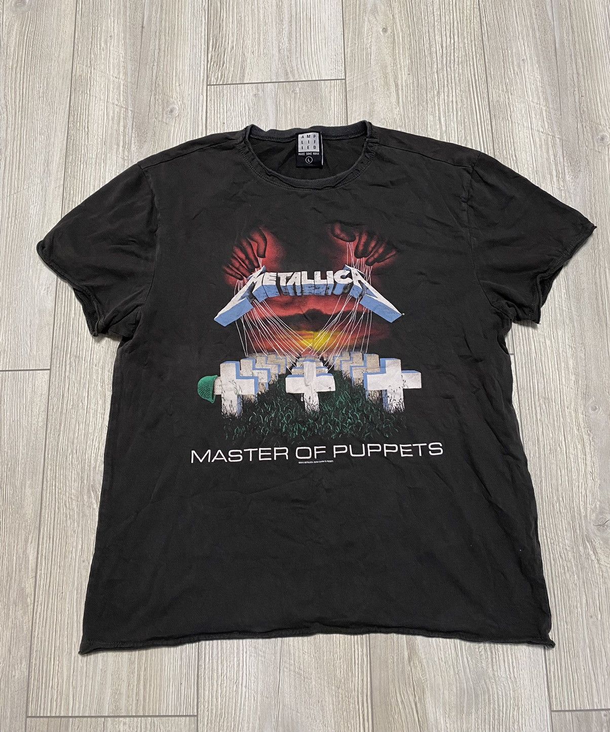 Pre-owned Band Tees X Metallica Master Of Puppers Vintage T Shirt 2015 In Black