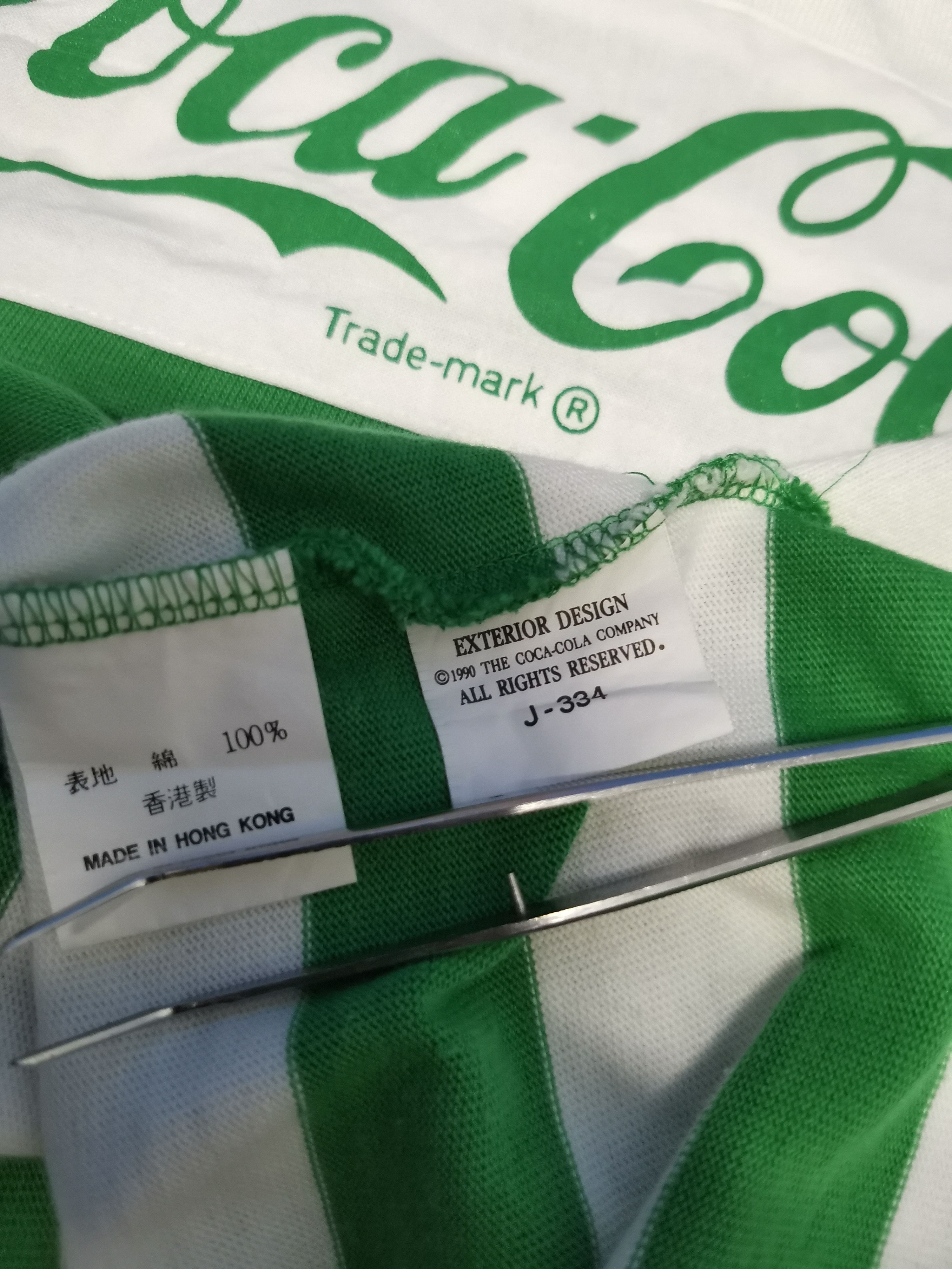 Vintage Vintage Coca-Cola 1990 Polo Rugby Striped Spell Out Stadium Size US XL / EU 56 / 4 - 3 Thumbnail