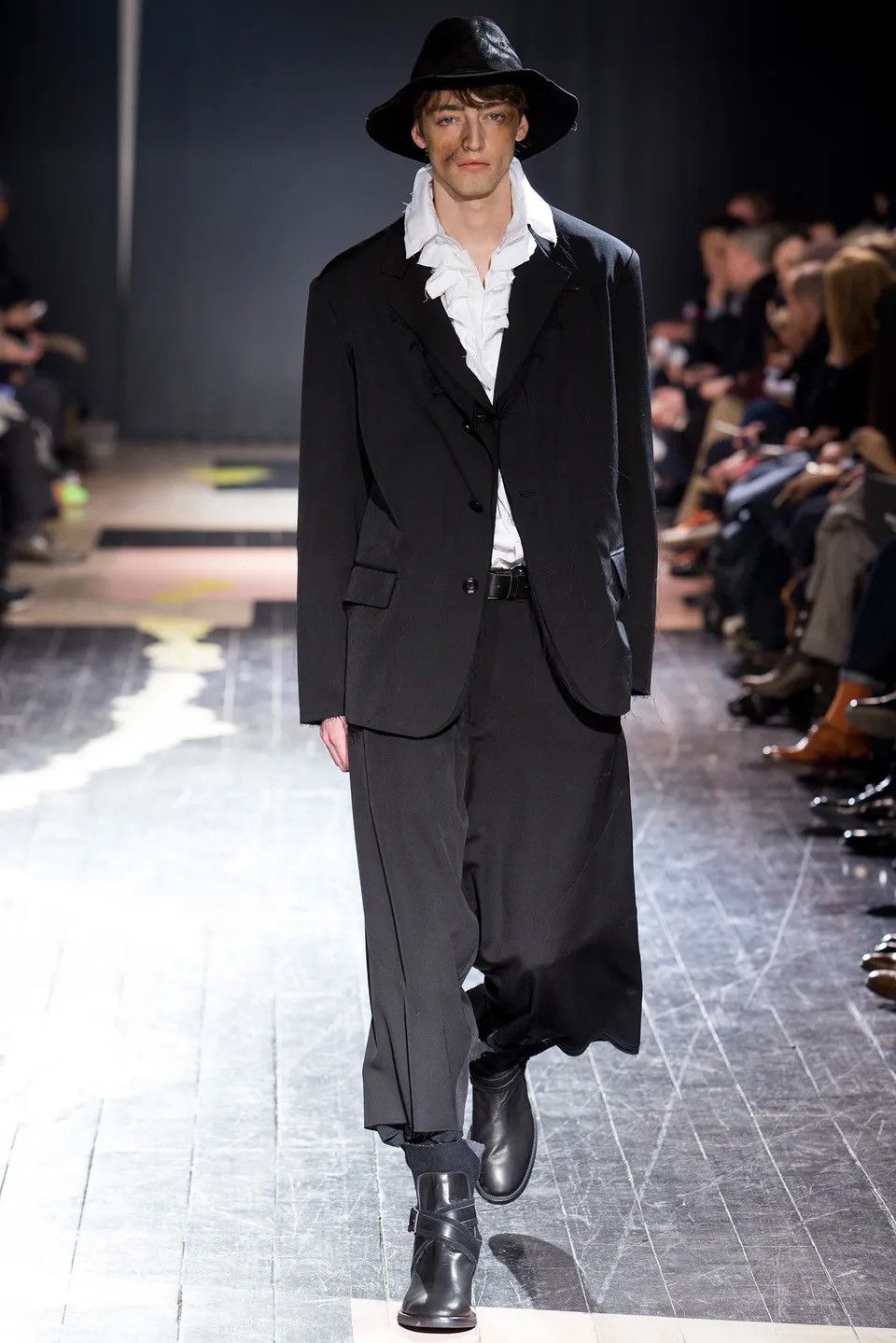 image of Yohji Yamamoto Fw15 Triple Layer Trousers in Black, Men's (Size 31)