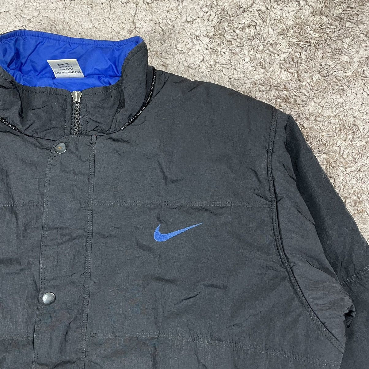 Nike × Vintage Vintage Nike Swoosh Kids Jacket Size US L / EU 52-54 / 3 - 8 Thumbnail