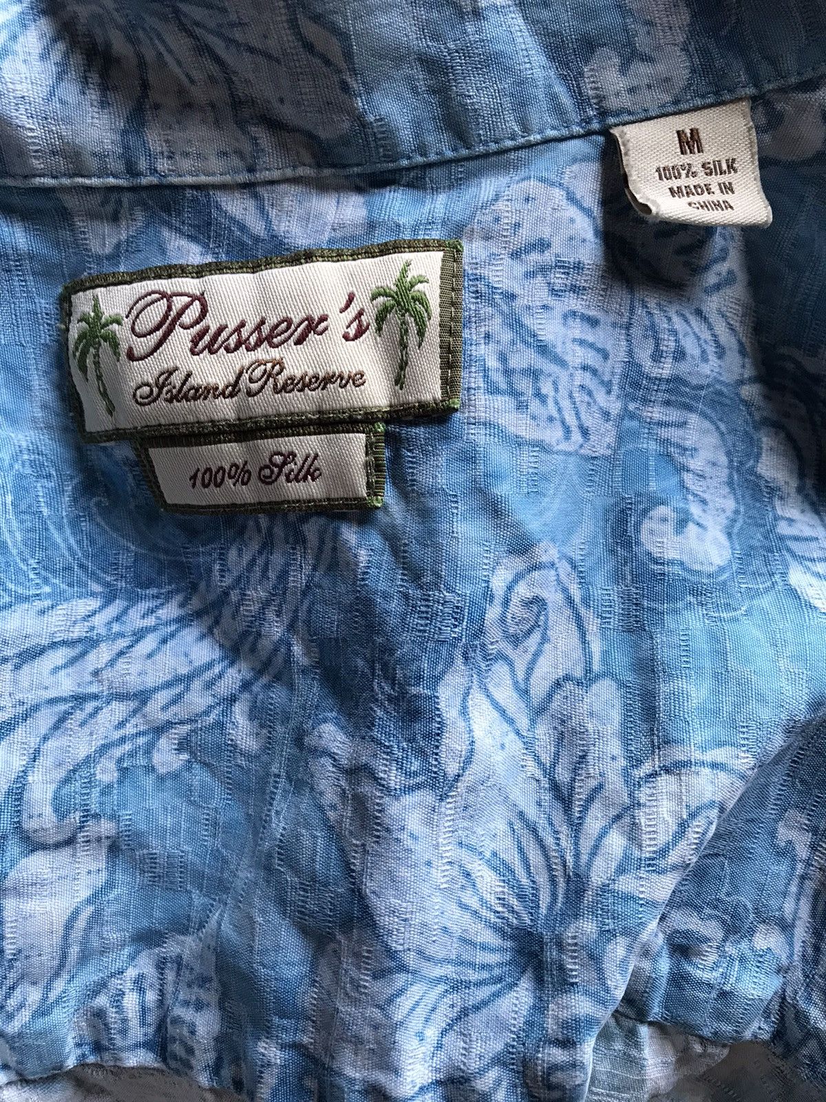 Vintage PURE TEXTURED SILK SUMMER SHIRT Size US M / EU 48-50 / 2 - 4 Thumbnail