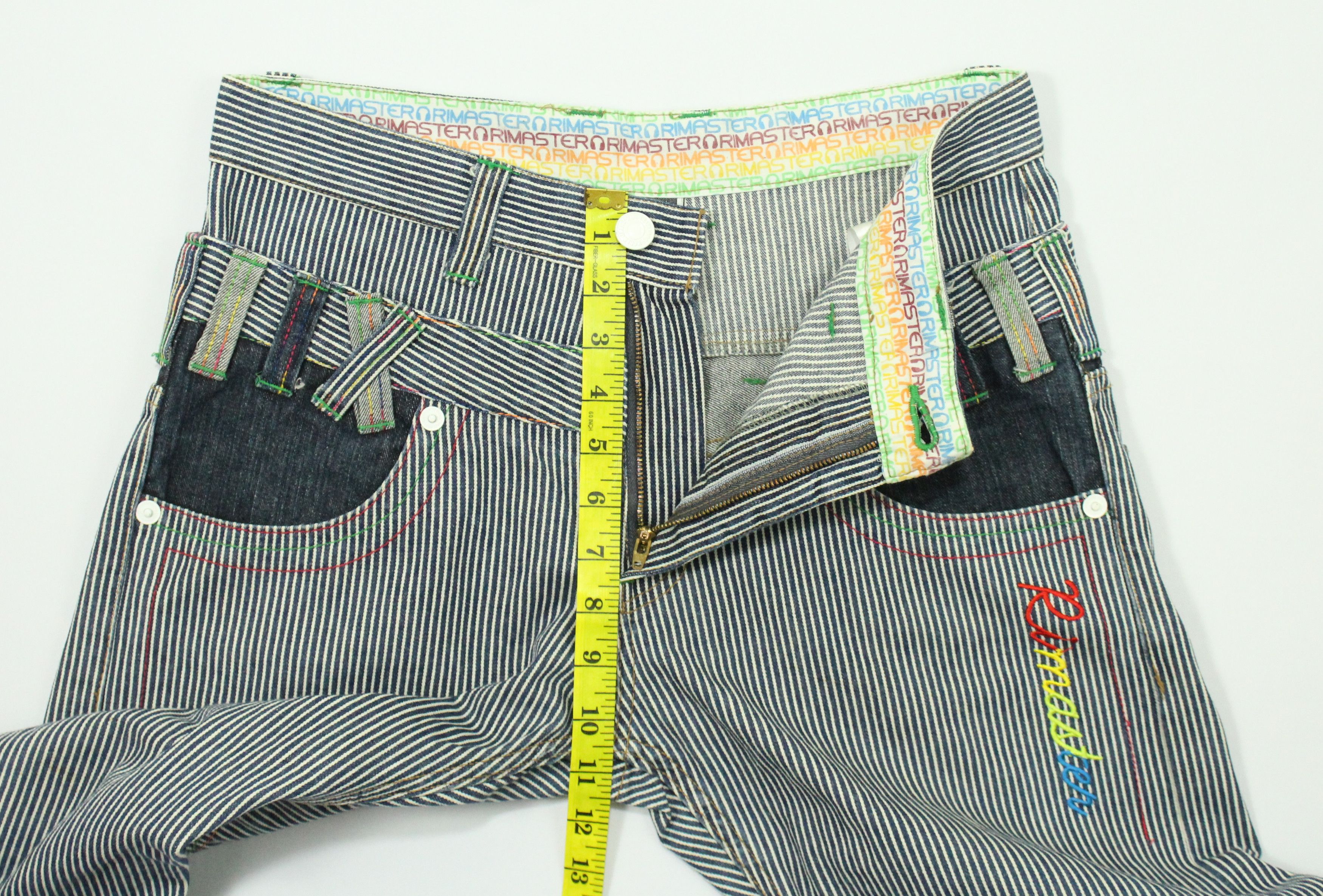 Ed Hardy × In The Attic × Tornado Mart SICK 🔥 Double Waist Hickory Pants RIMASTER Rainbow Logo Size US 32 / EU 48 - 22 Thumbnail