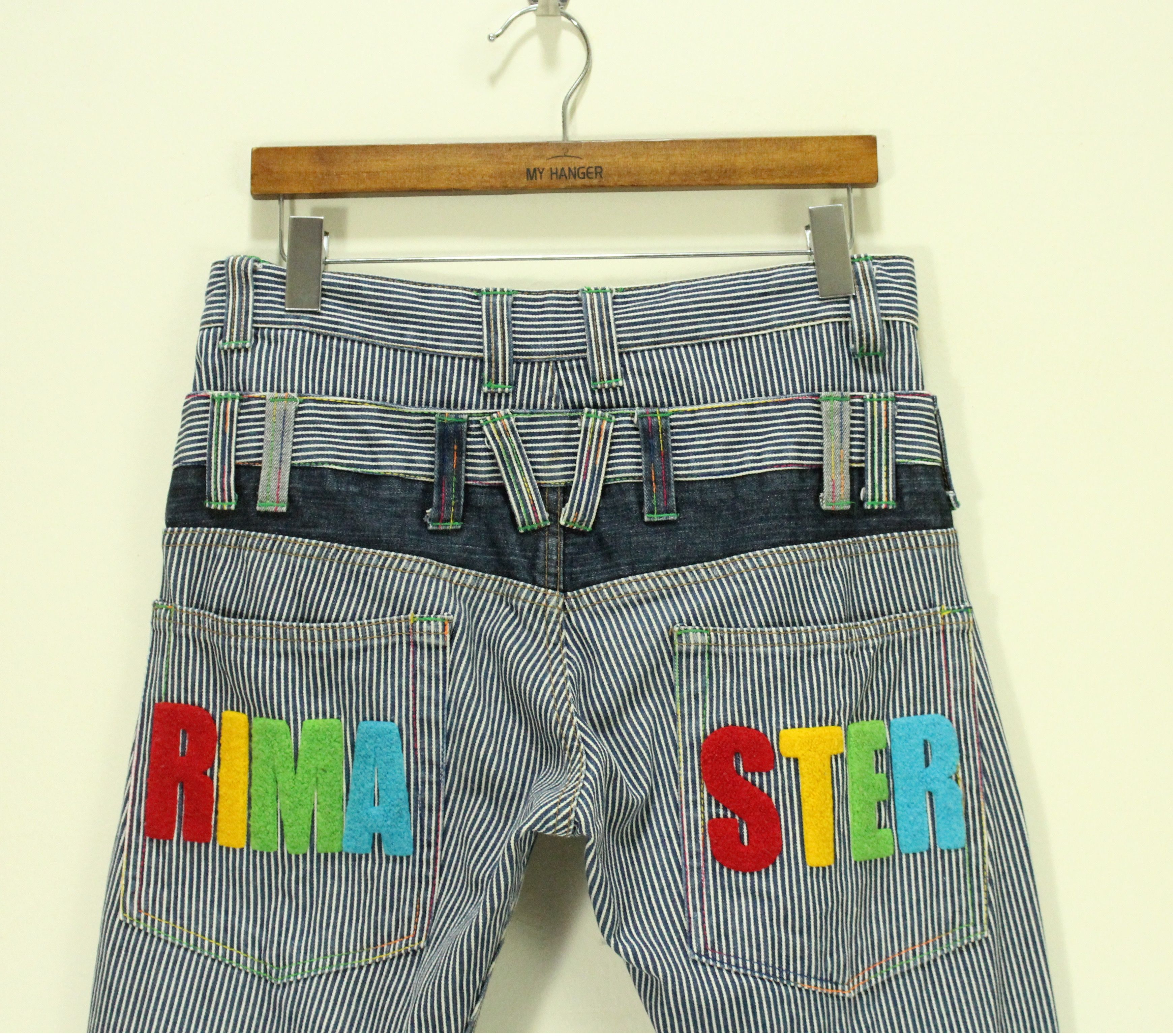 Ed Hardy × In The Attic × Tornado Mart SICK 🔥 Double Waist Hickory Pants RIMASTER Rainbow Logo Size US 32 / EU 48 - 10 Thumbnail