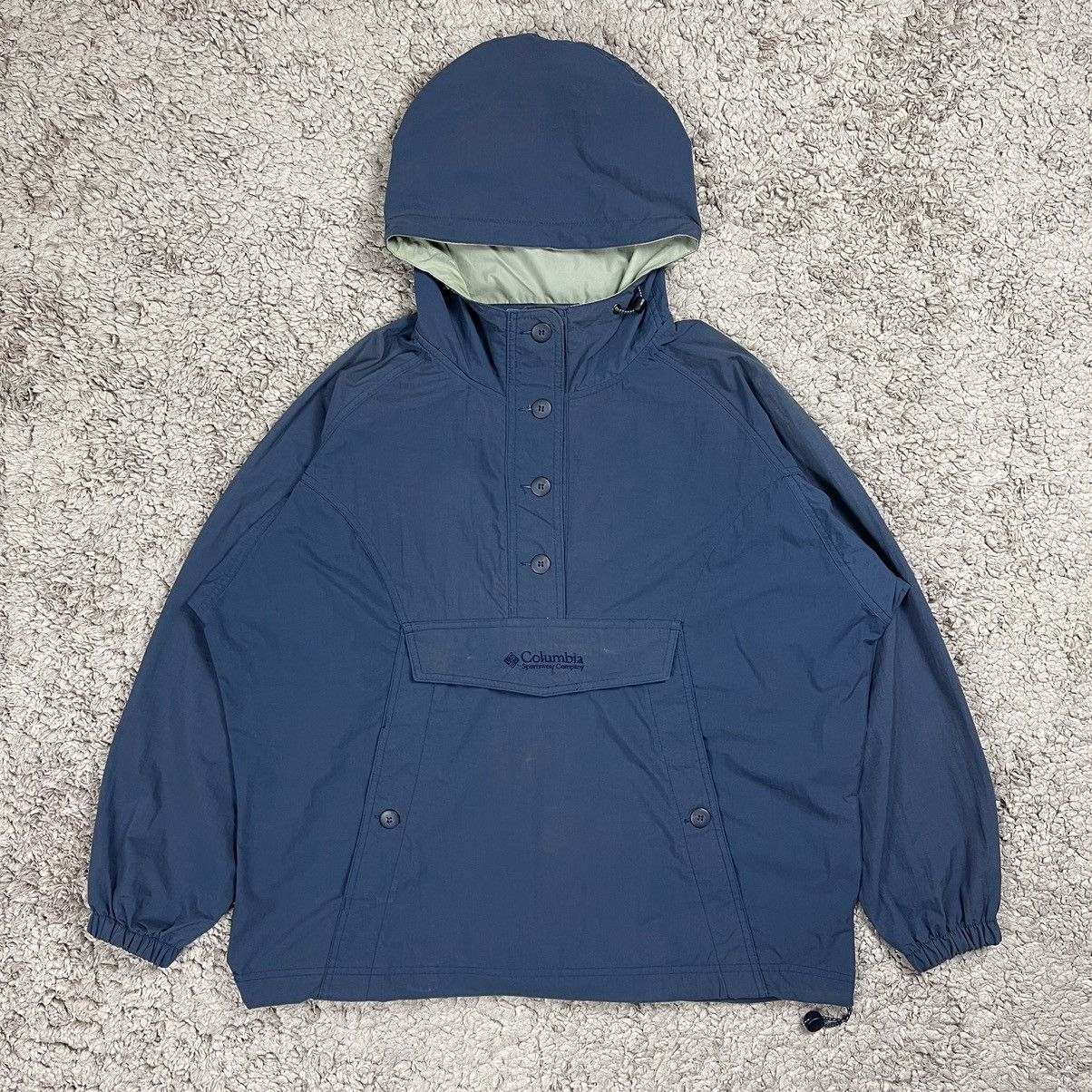 Columbia × Vintage Vintage Faded Columbia Half Button Hoodie Jacket Size US L / EU 52-54 / 3 - 1 Thumbnail