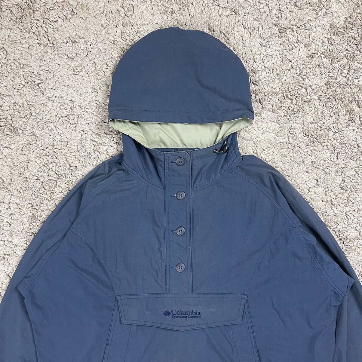 Columbia × Vintage Vintage Faded Columbia Half Button Hoodie Jacket Size US L / EU 52-54 / 3 - 5 Thumbnail
