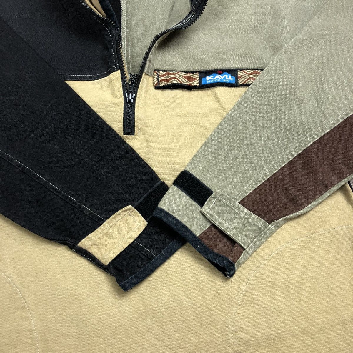 KAVU × Vintage Vintage KAVU Workwear Halfzipper Jacket Size US M / EU 48-50 / 2 - 9 Thumbnail