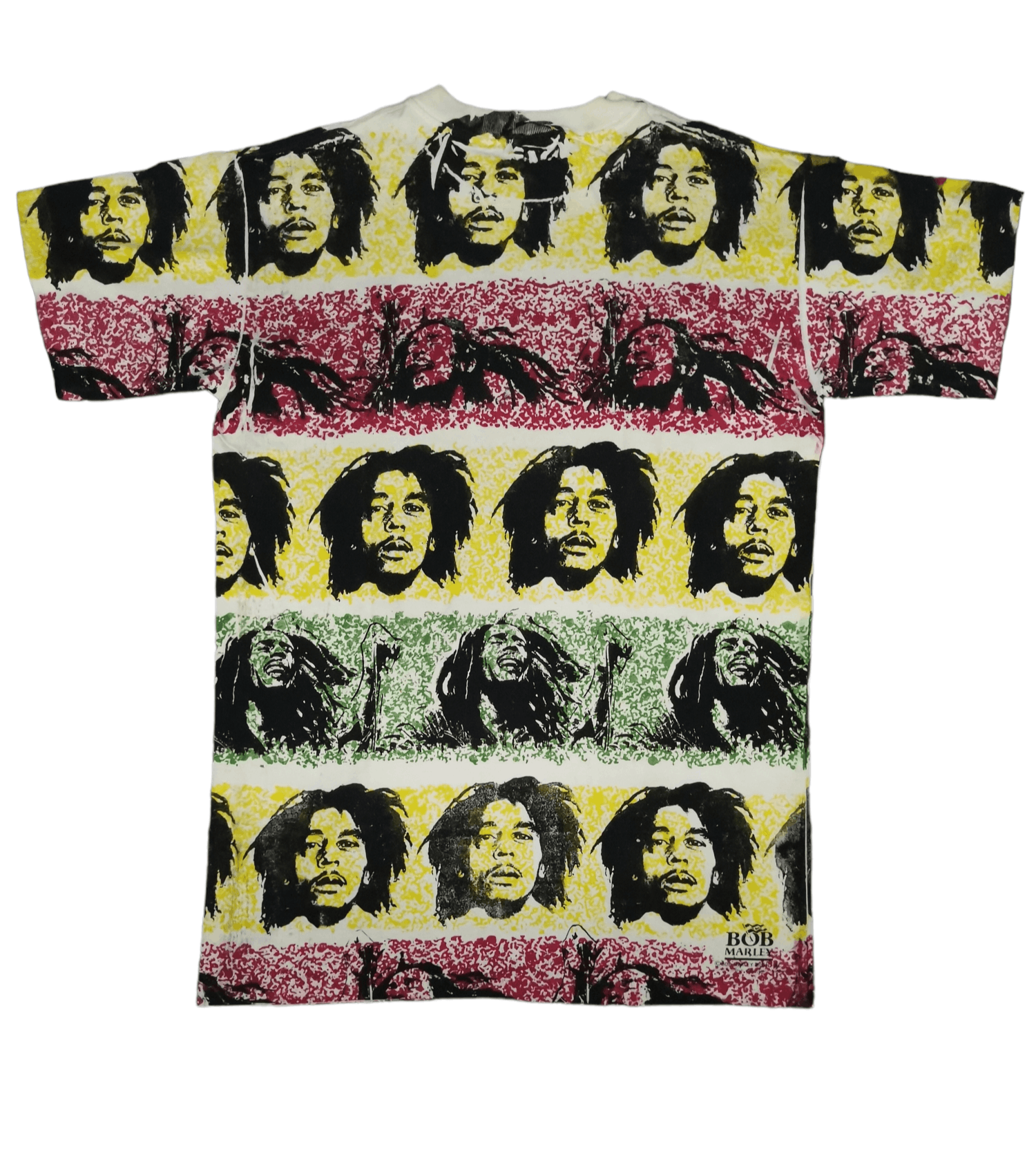 Rap Tees Vintage Bob Marley Music Inc Rap Tee All Over Print Stitches Size US L / EU 52-54 / 3 - 2 Thumbnail