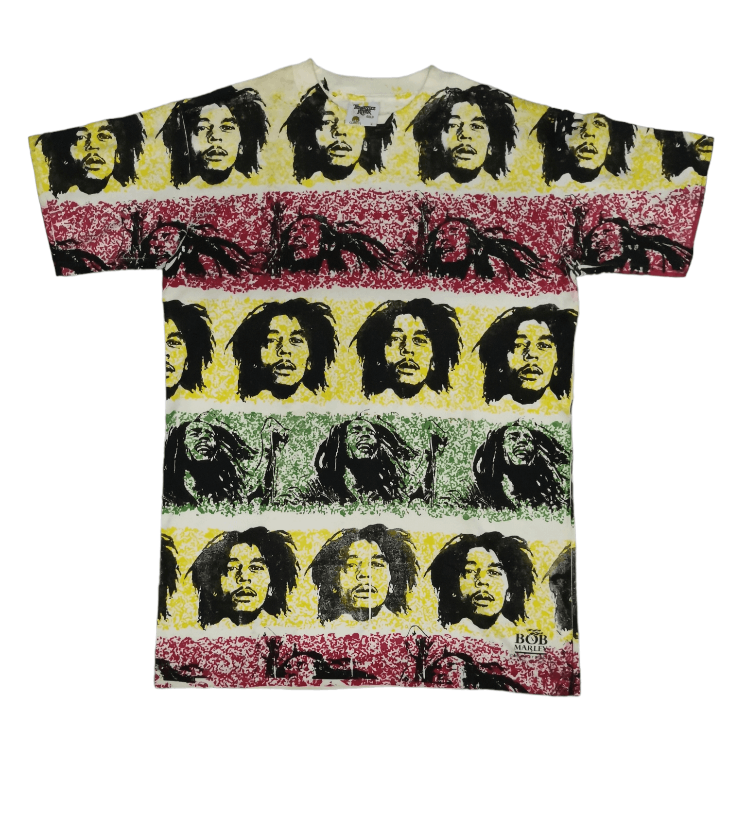 Rap Tees Vintage Bob Marley Music Inc Rap Tee All Over Print Stitches Size US L / EU 52-54 / 3 - 1 Thumbnail