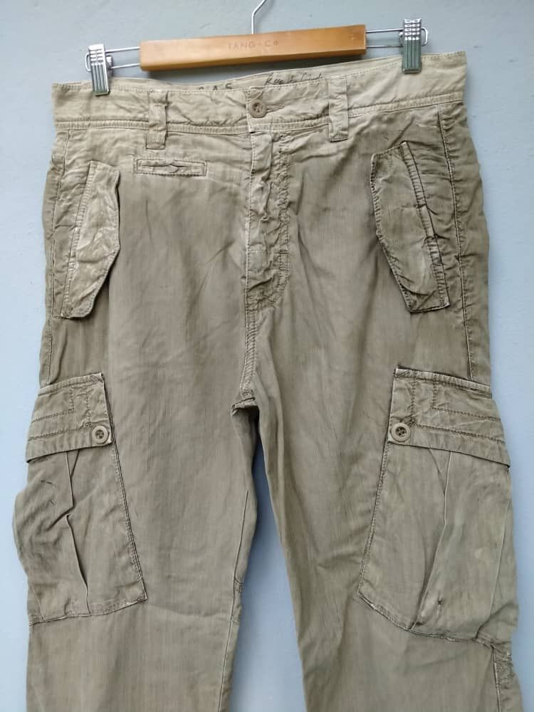 GAS Vintage Multi Pocket Gas Cargo Trousers Pant Size US 33 - 3 Thumbnail