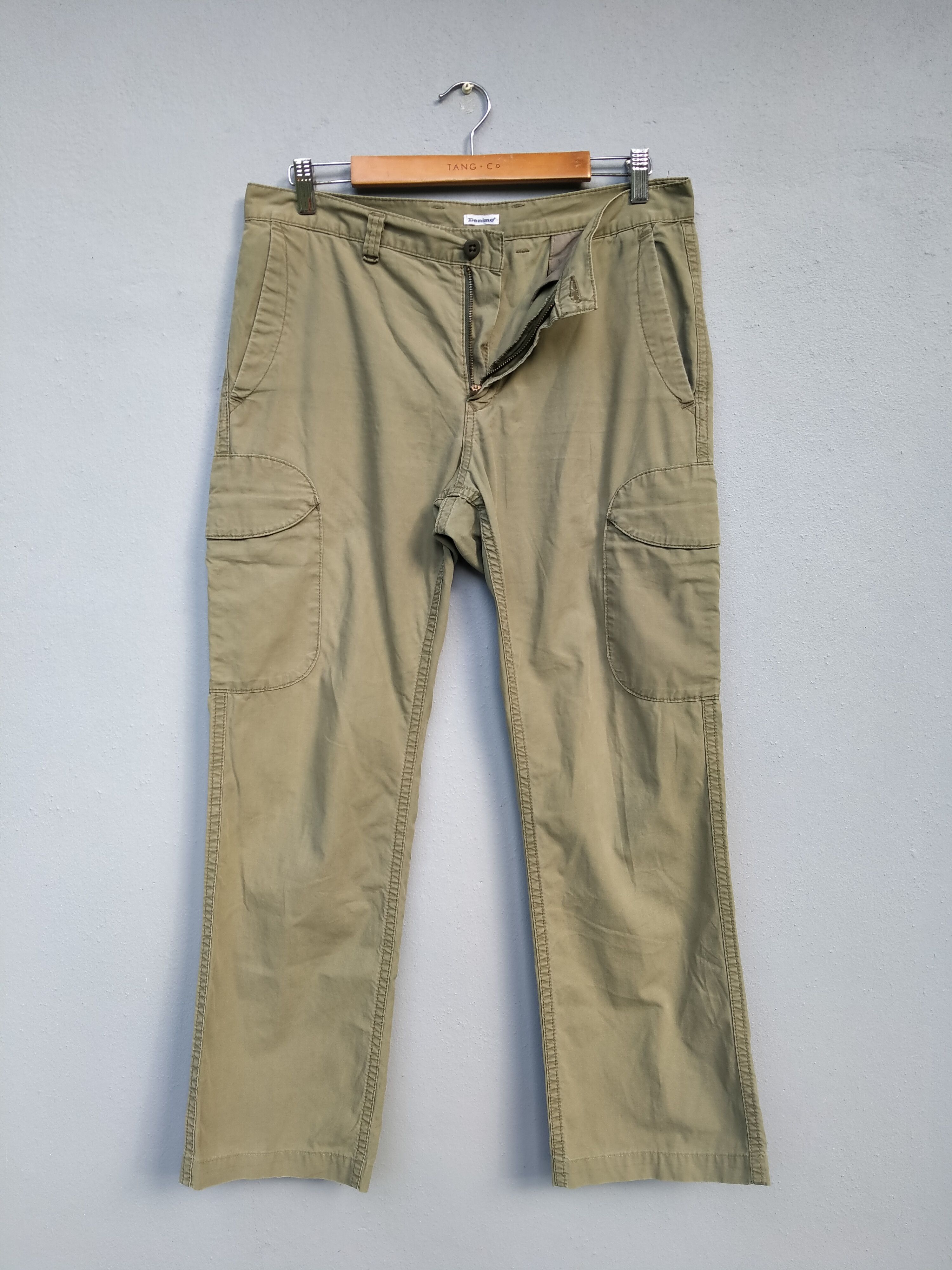 Denime Japanese Brand Denime Military Cargo Trouser Pant Size US 33 - 1 Thumbnail