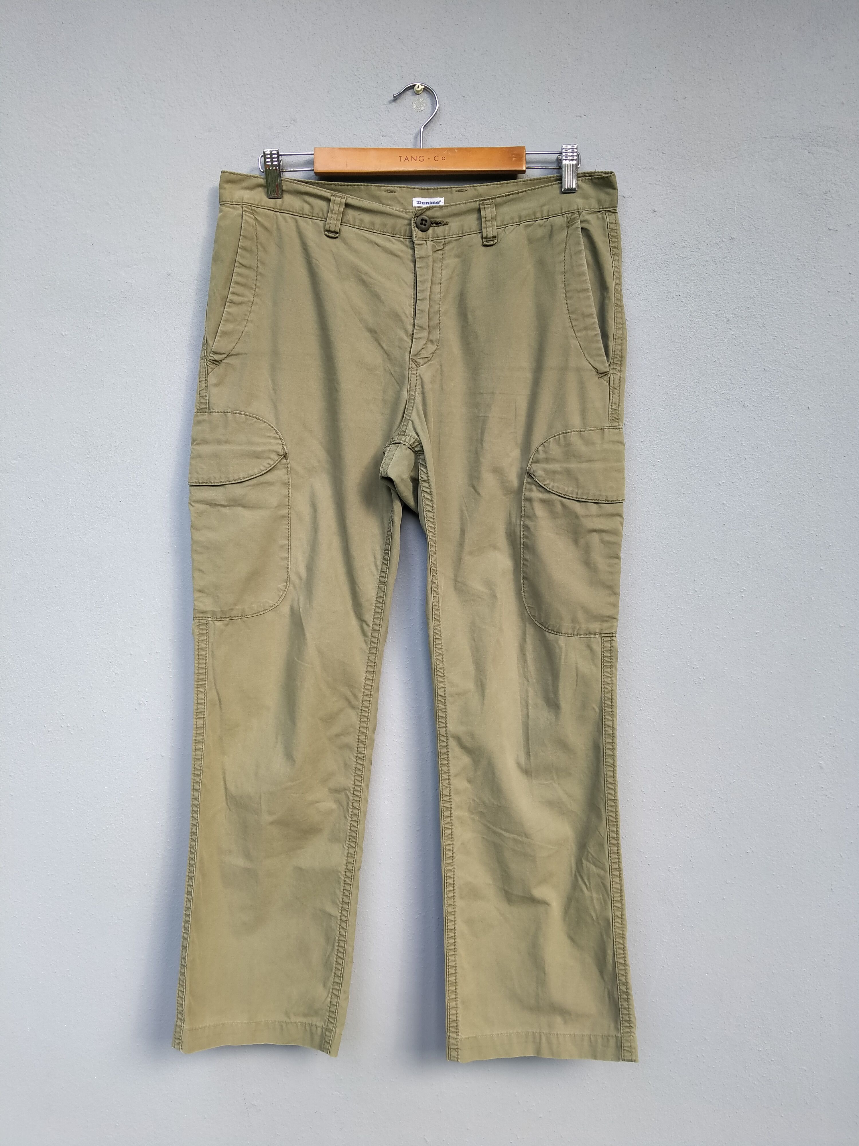 Denime Japanese Brand Denime Military Cargo Trouser Pant Size US 33 - 2 Thumbnail