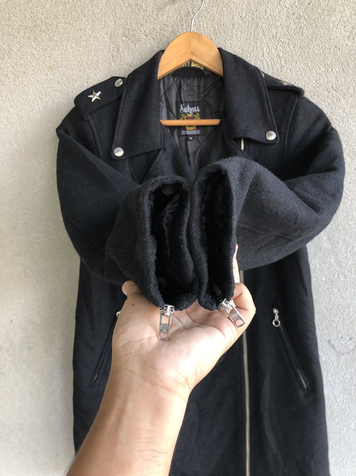 Schott Schott Double Collar Wool Jacket Size M / US 6-8 / IT 42-44 - 7 Thumbnail