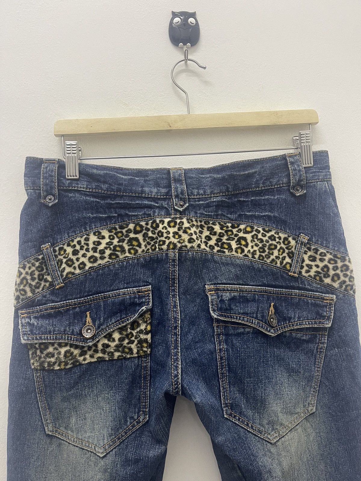 Japanese Brand Rare Vintage CLEF DE SOL Leopard Lgb Ifsixwasnine Style Size US 32 / EU 48 - 3 Thumbnail