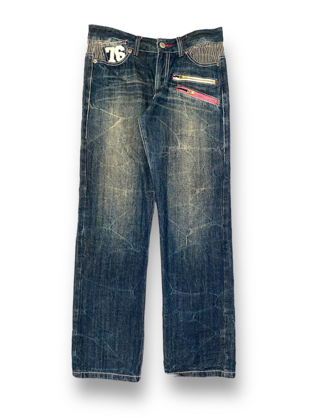 Double Clutch Japan Brand Washed Clawn Mark Shoes Pocket