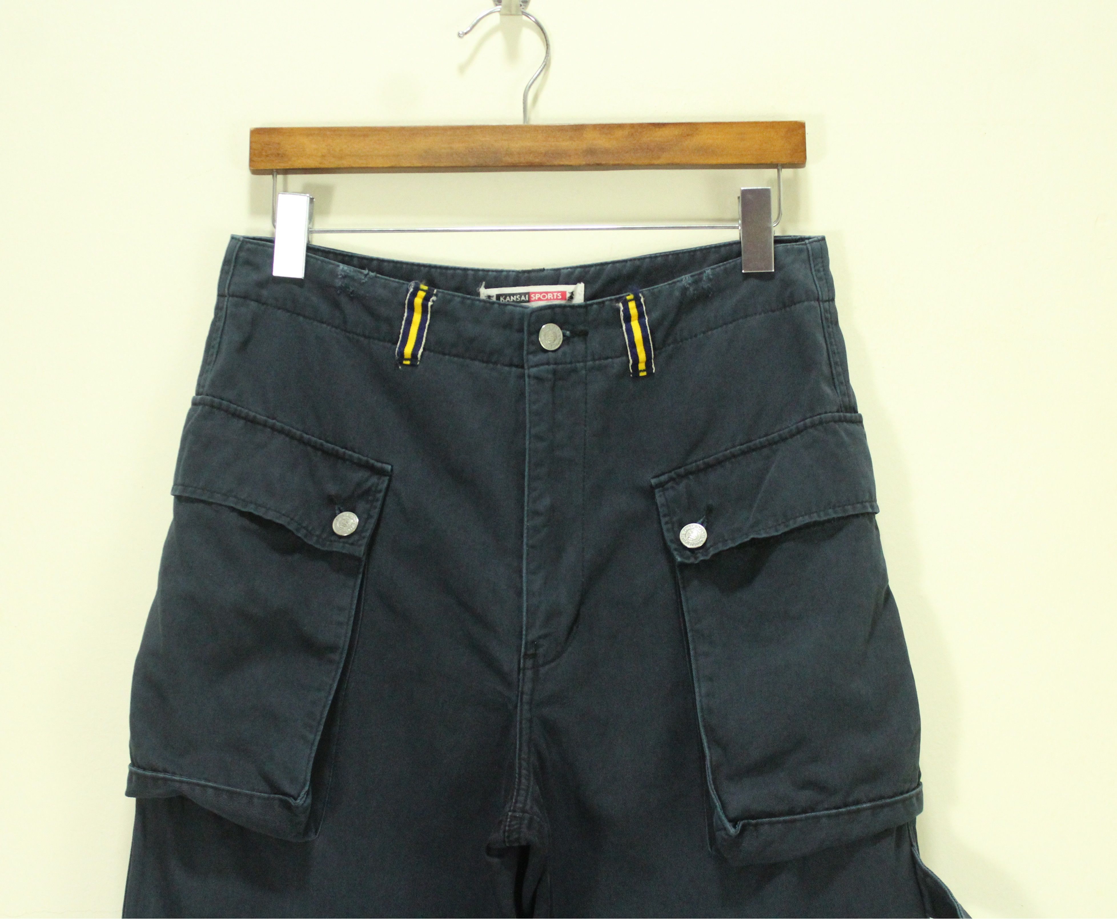 JNCO × Kansai Yamamoto × Stussy Vintage KANSAI YAMAMOTO Pants Monkey Pants Skater Army Size US 29 - 4 Thumbnail