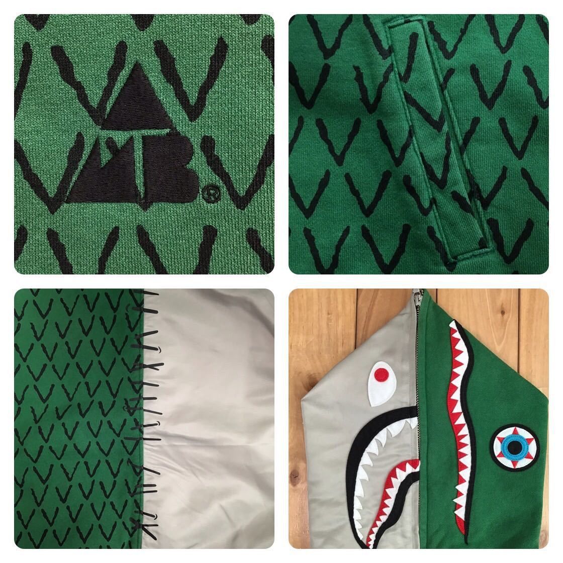 Ambush Design × Bape BAPE × AMBUSH Alligator Shark full zip hoodie Size US S / EU 44-46 / 1 - 7 Thumbnail