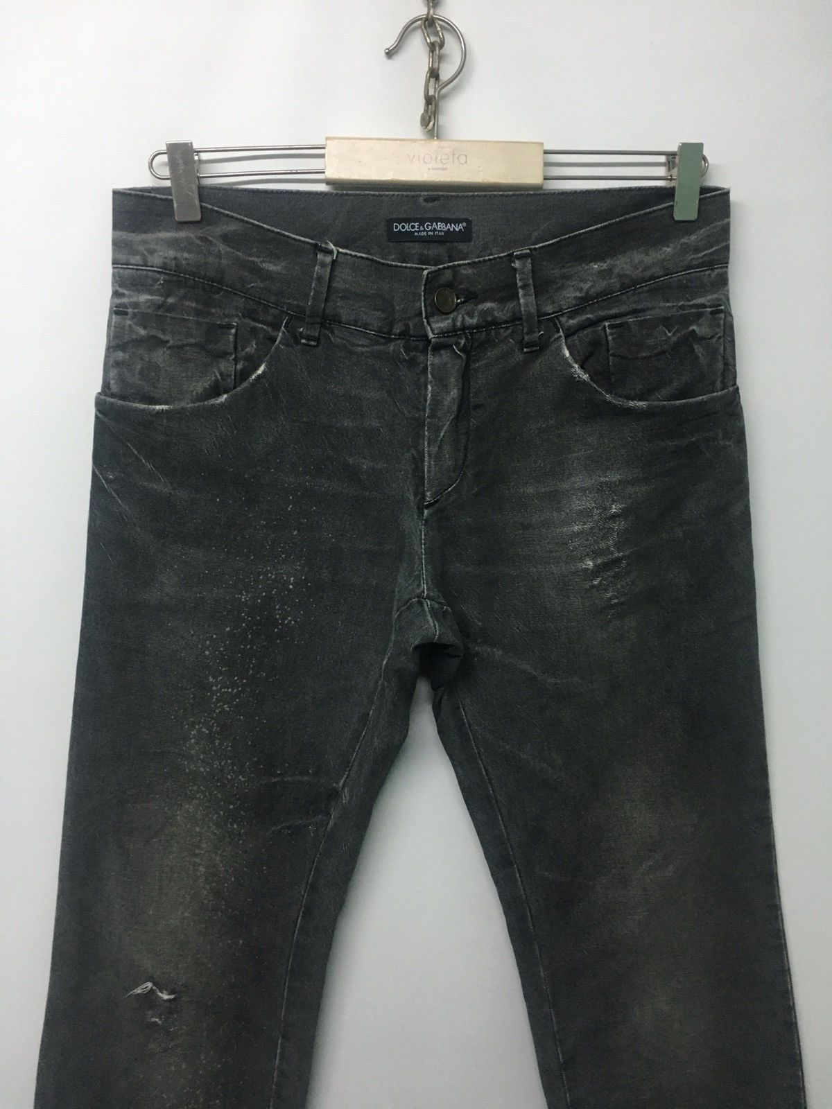Dolce & Gabbana Dolce&Gabana distressed painted jeans Size US 32 / EU 48 - 4 Thumbnail