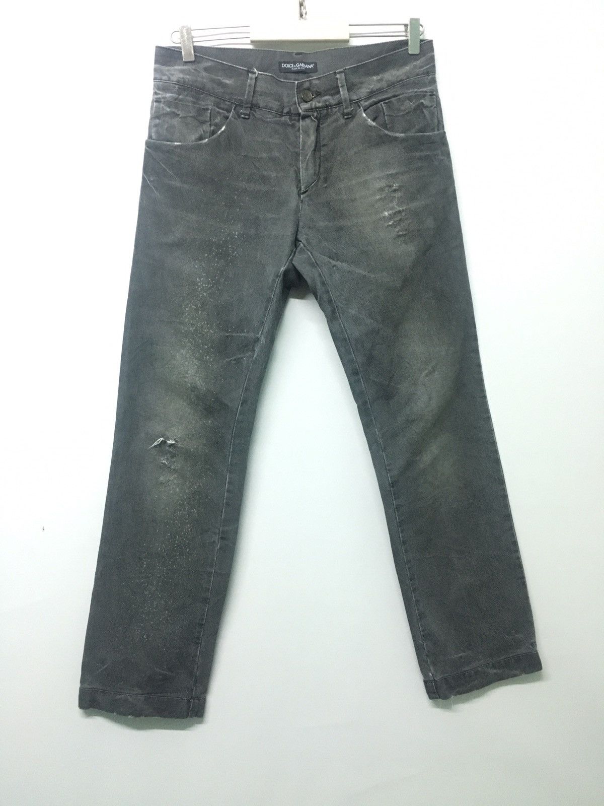 Dolce & Gabbana Dolce&Gabana distressed painted jeans Size US 32 / EU 48 - 1 Thumbnail