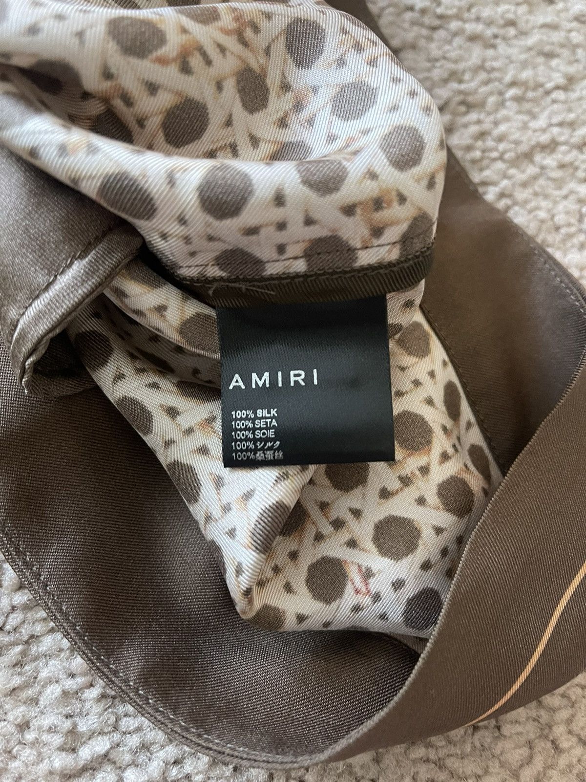 Amiri Amiri Brown Silk Shorts Size US 36 / EU 52 - 6 Thumbnail