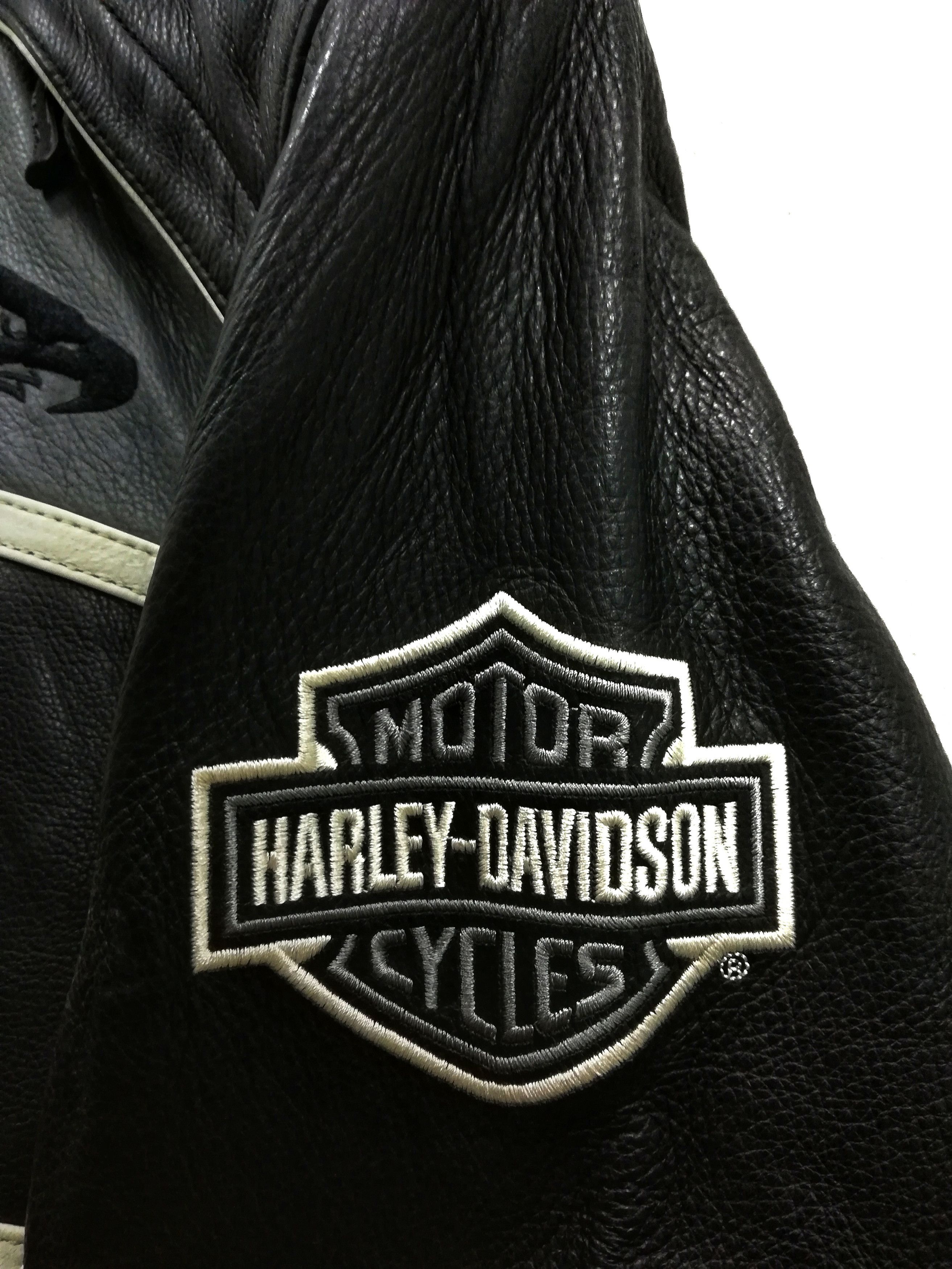 Harley Davidson × Sports Specialties 🔥Harley Davidson Big Logo Genuine Leather Jacket 🔥 Size US L / EU 52-54 / 3 - 6 Thumbnail