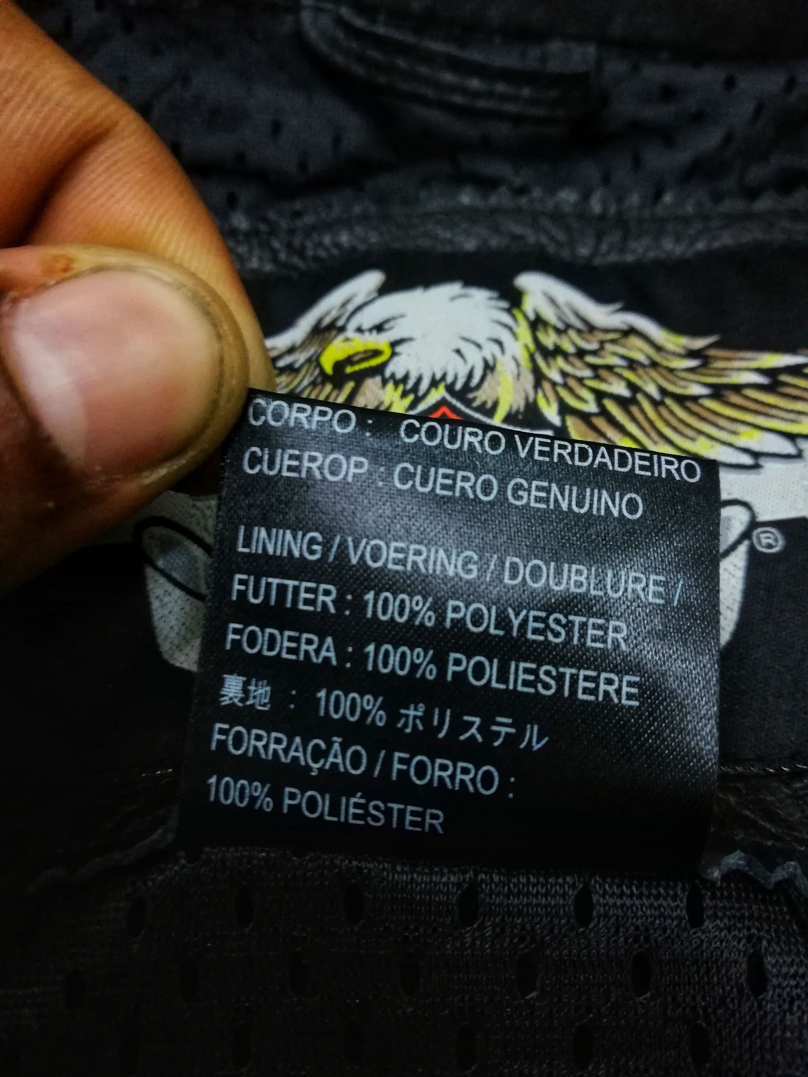 Harley Davidson × Sports Specialties 🔥Harley Davidson Big Logo Genuine Leather Jacket 🔥 Size US L / EU 52-54 / 3 - 19 Thumbnail