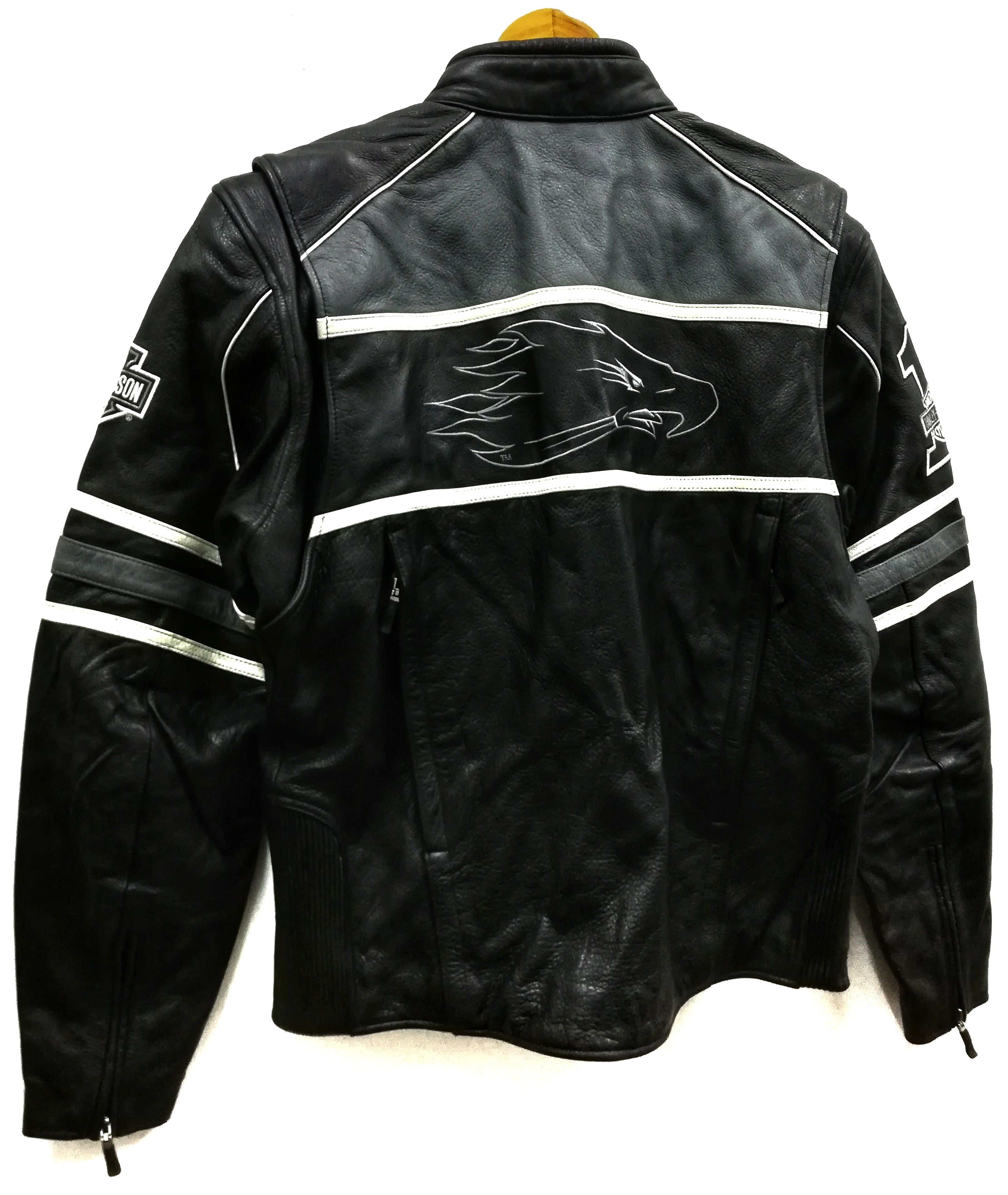Harley Davidson × Sports Specialties 🔥Harley Davidson Big Logo Genuine Leather Jacket 🔥 Size US L / EU 52-54 / 3 - 11 Thumbnail