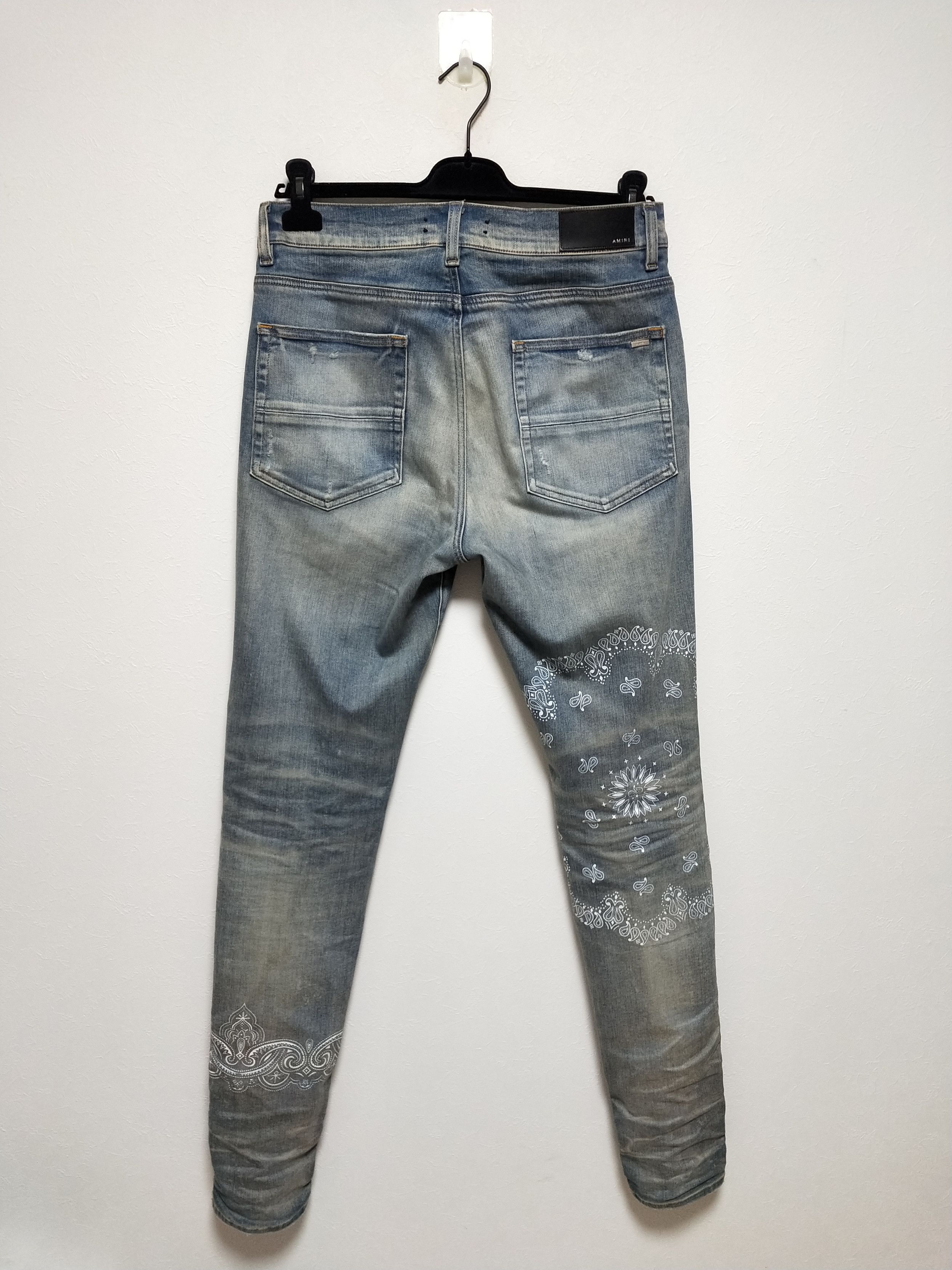 Amiri Bandana Paisley Clay Print Jeans Size US 34 / EU 50 - 3 Thumbnail