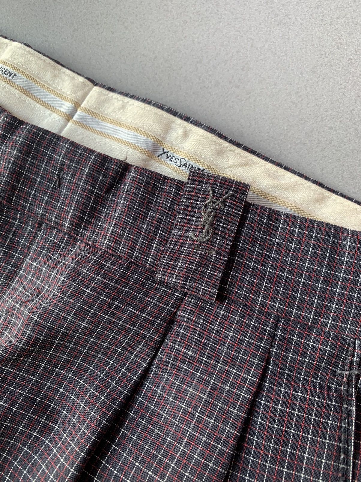 Yves Saint Laurent Vintage Yves Saint Laurent Tartan Casual Pants Size US 32 / EU 48 - 6 Thumbnail