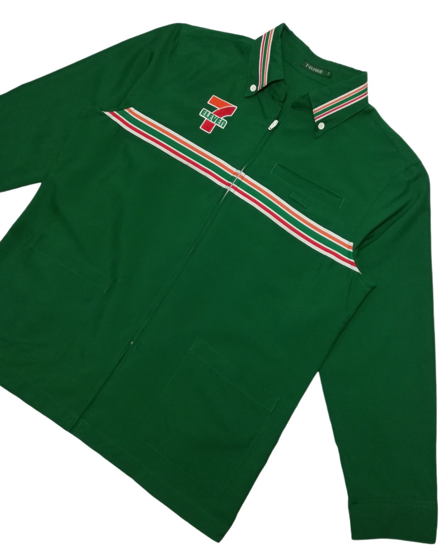 Seven 7 × Vintage 🔥Seven 7 Eleven Big Felt Logo Convertible Zip Work Shirt Size US M / EU 48-50 / 2 - 7 Thumbnail