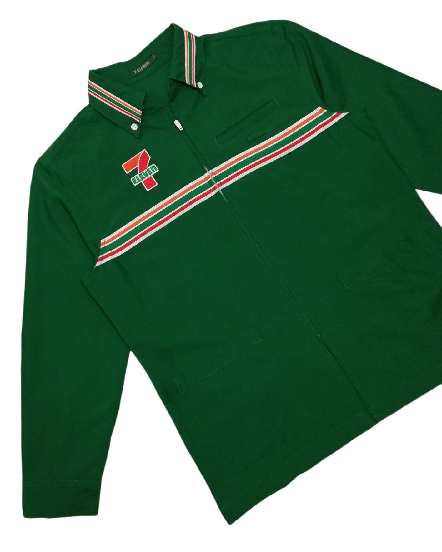 Seven 7 × Vintage 🔥Seven 7 Eleven Big Felt Logo Convertible Zip Work Shirt Size US M / EU 48-50 / 2 - 6 Thumbnail